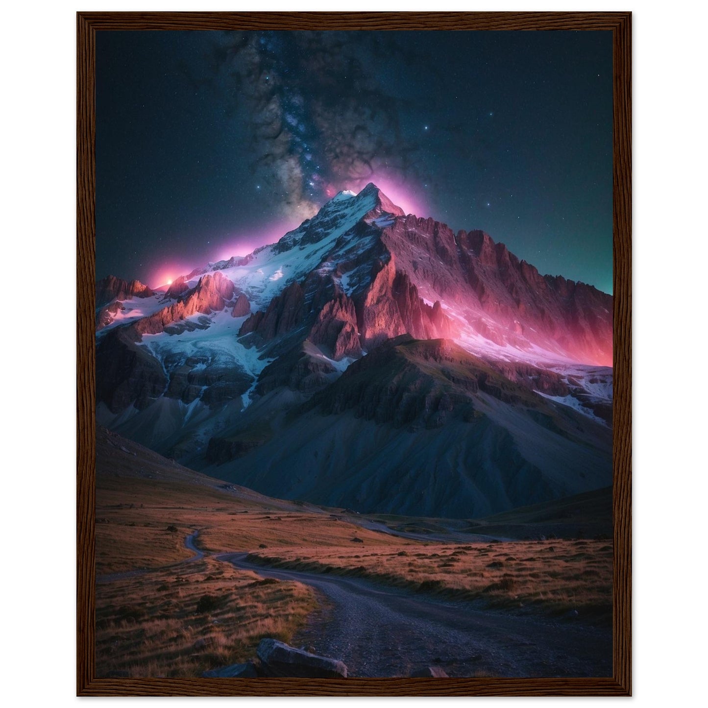 Premium Matte Paper Wooden Framed Poster