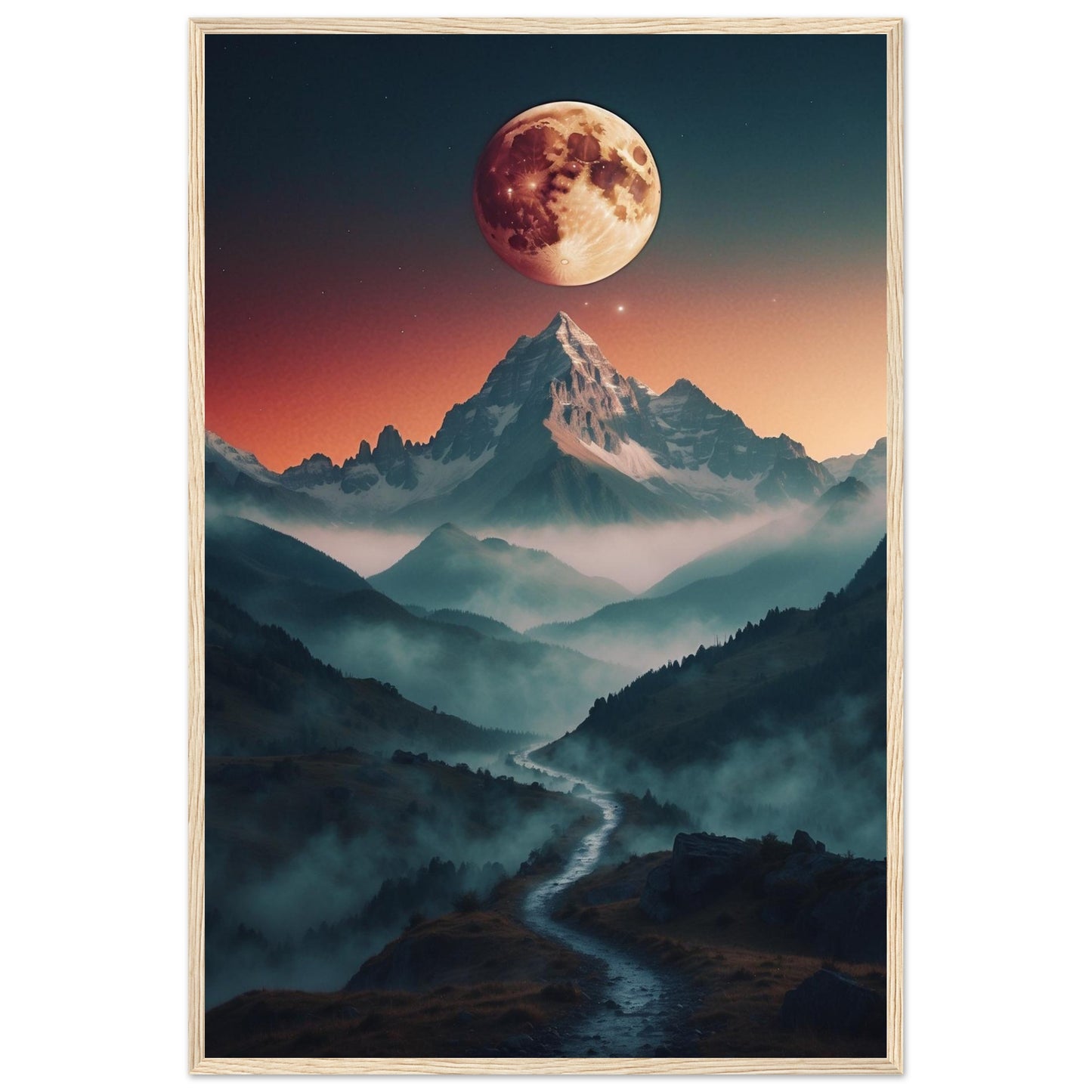 Premium Matte Paper Wooden Framed Poster