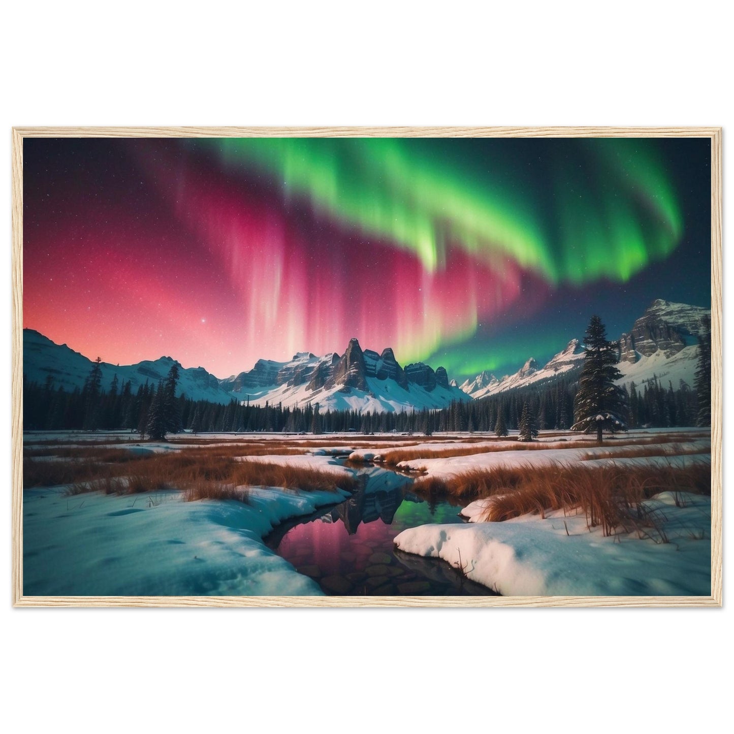 Premium Matte Paper Wooden Framed Poster