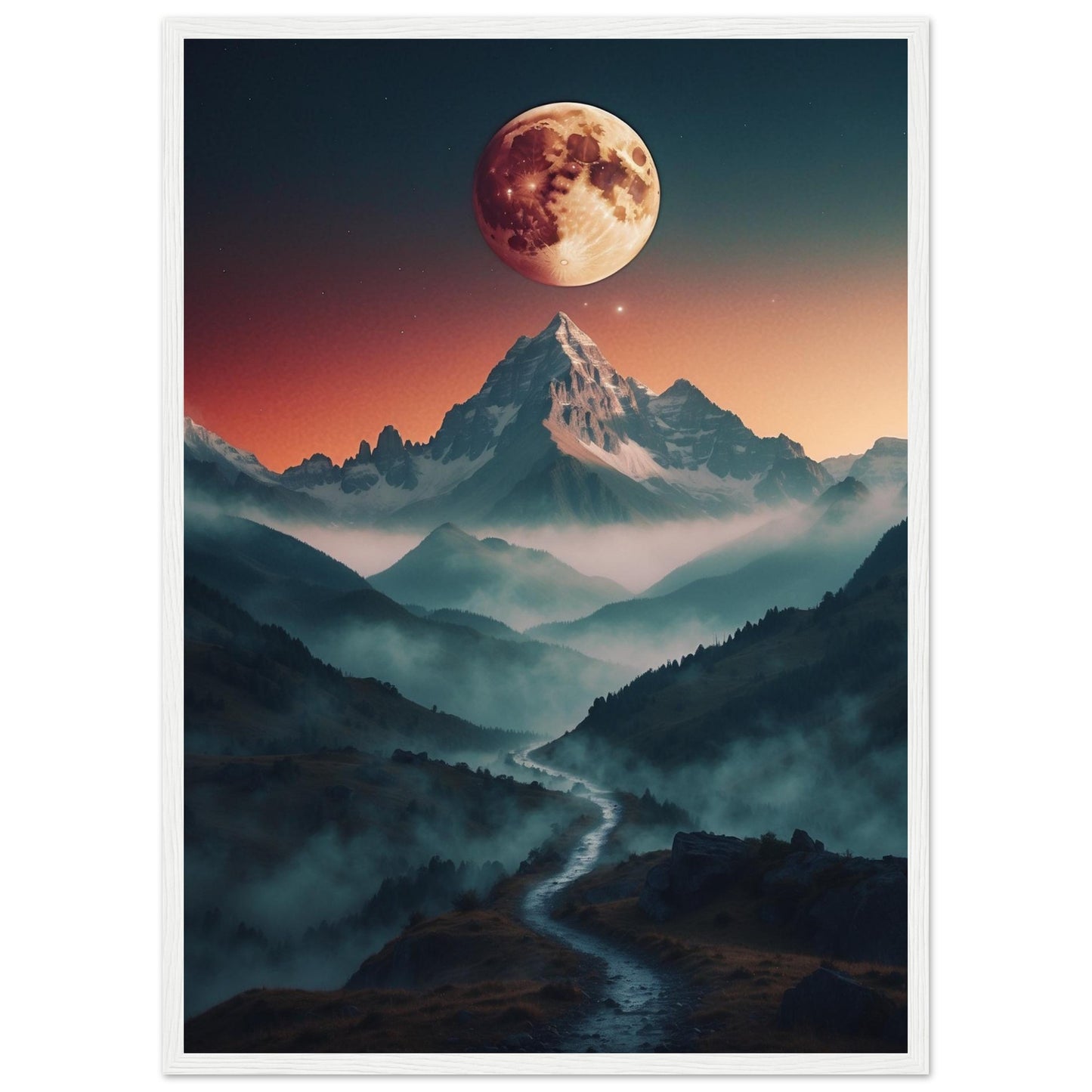 Premium Matte Paper Wooden Framed Poster