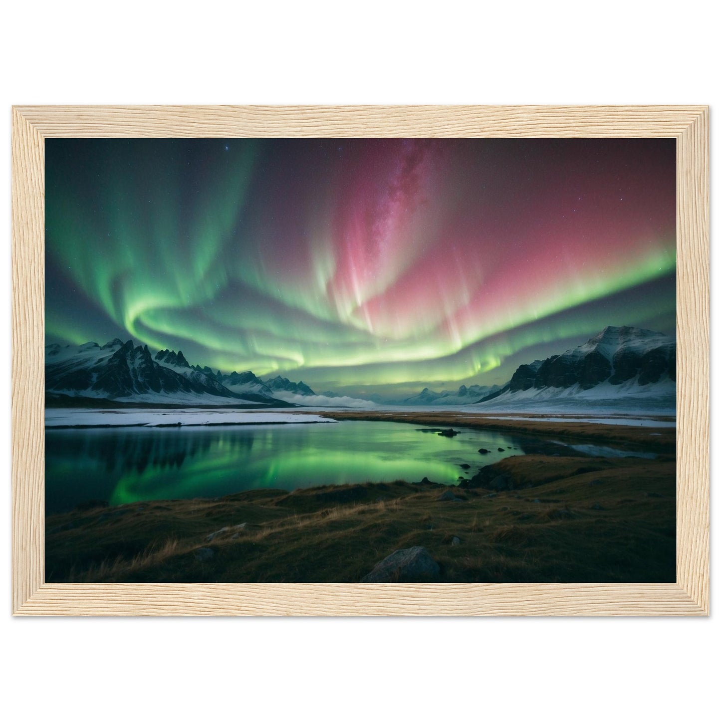 Premium Matte Paper Wooden Framed Poster