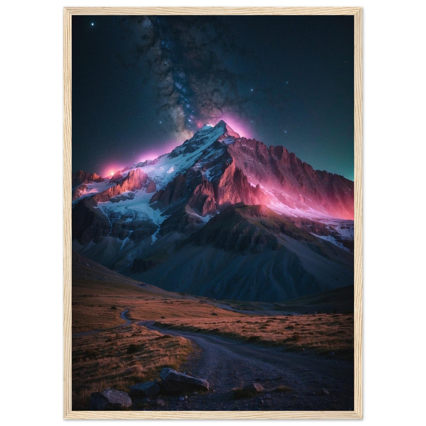 Premium Matte Paper Wooden Framed Poster