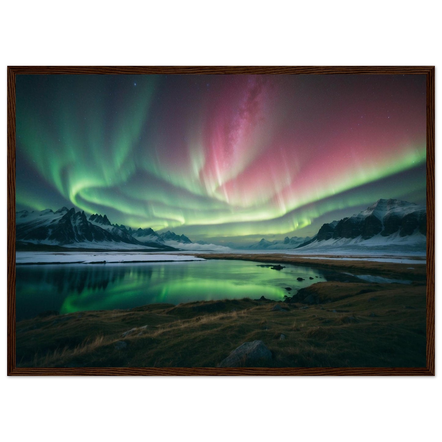 Premium Matte Paper Wooden Framed Poster