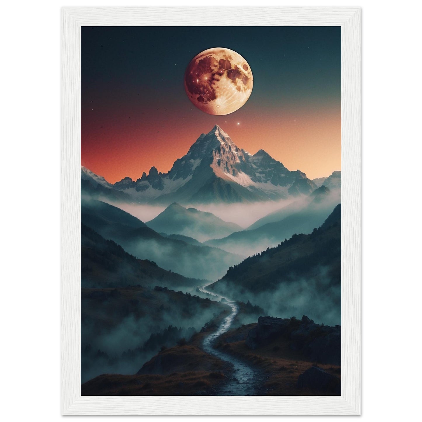 Premium Matte Paper Wooden Framed Poster
