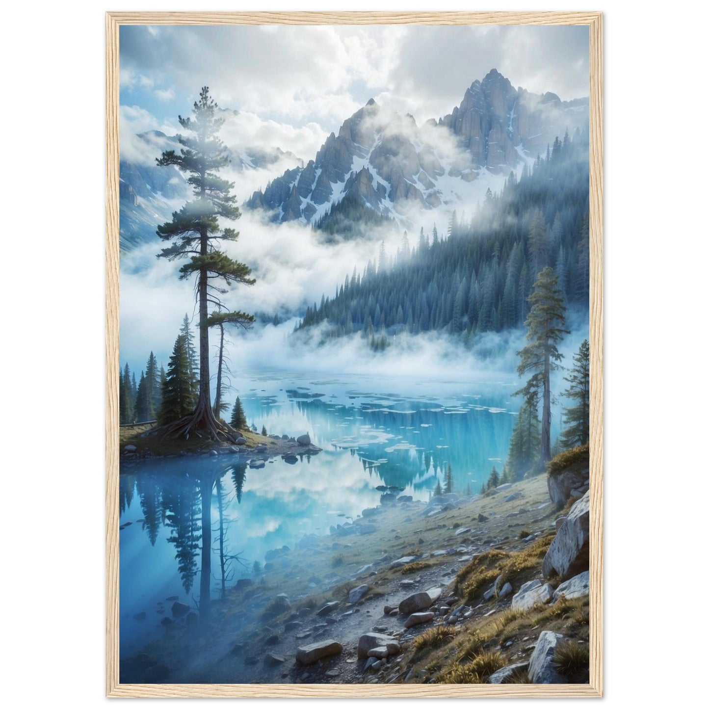 Premium Matte Paper Wooden Framed Poster