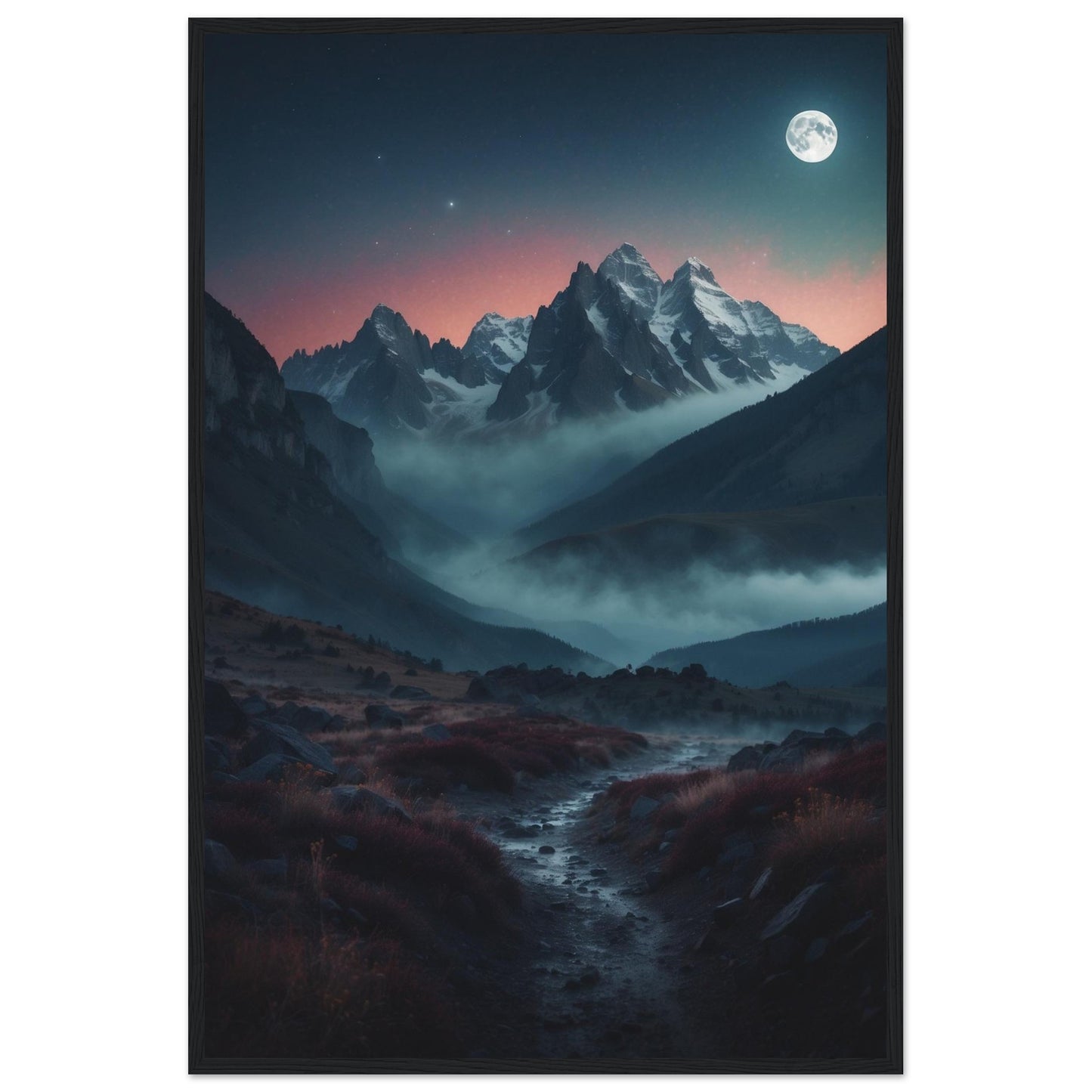 Premium Matte Paper Wooden Framed Poster