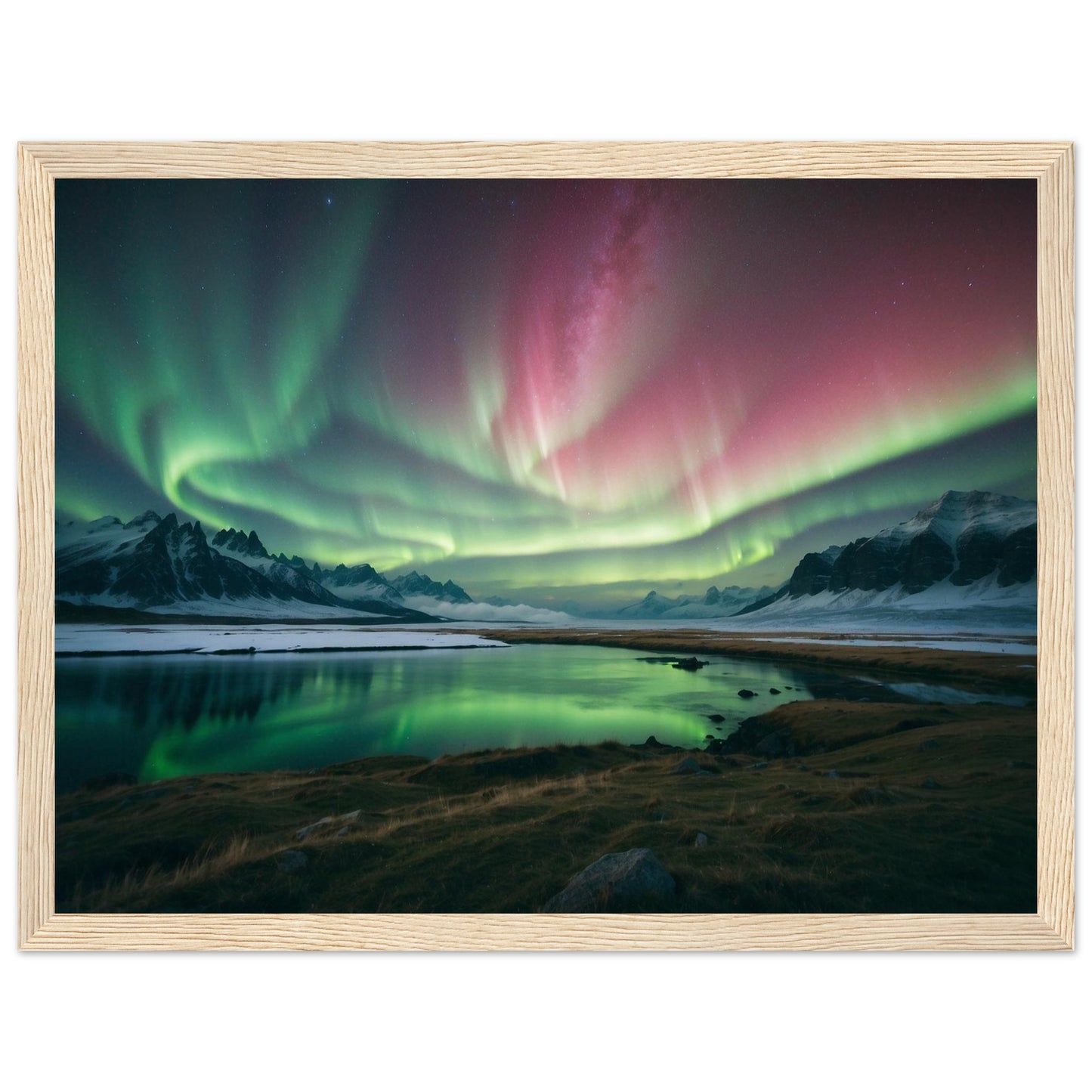 Premium Matte Paper Wooden Framed Poster