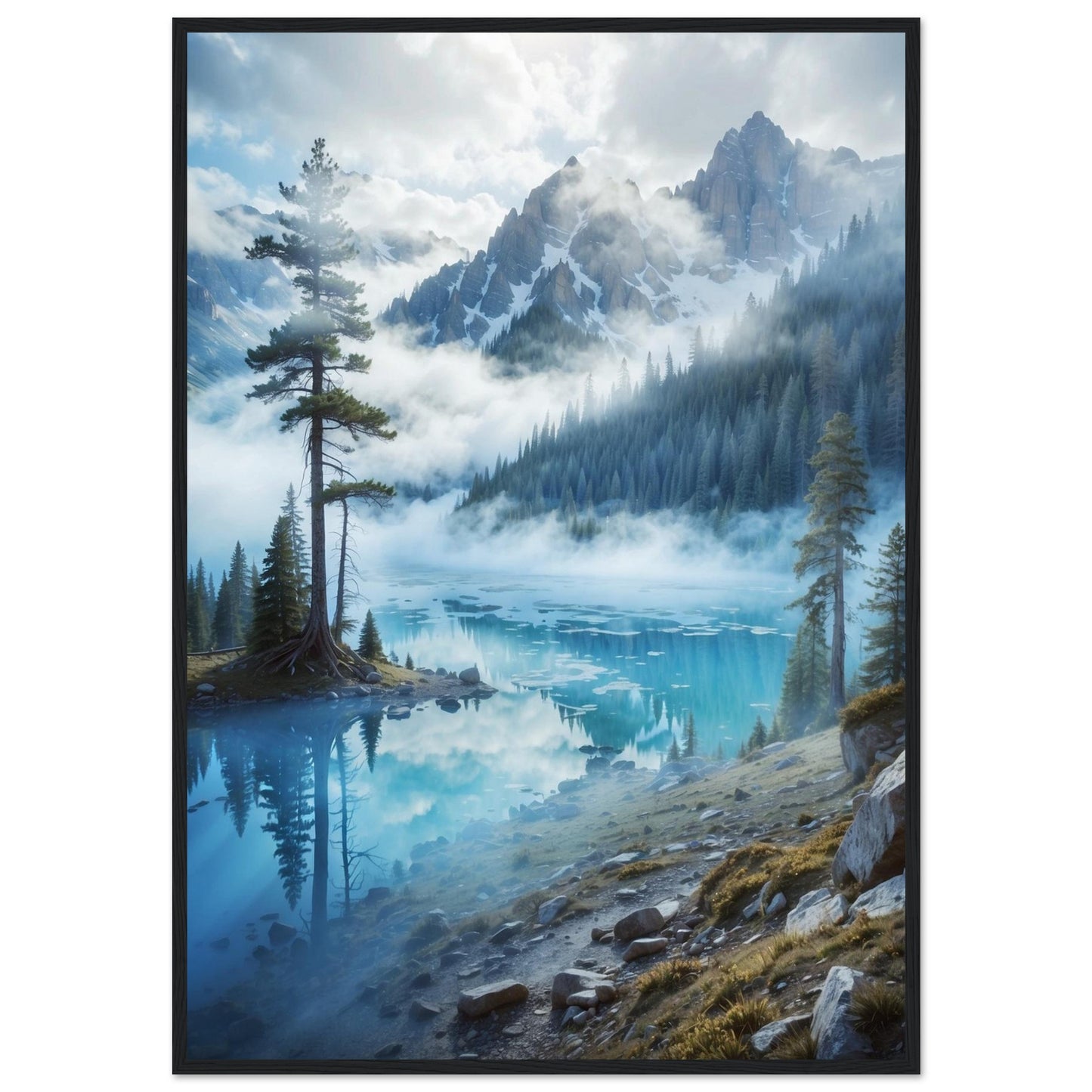 Premium Matte Paper Wooden Framed Poster
