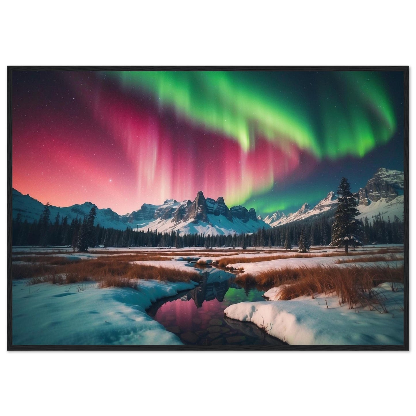 Premium Matte Paper Wooden Framed Poster