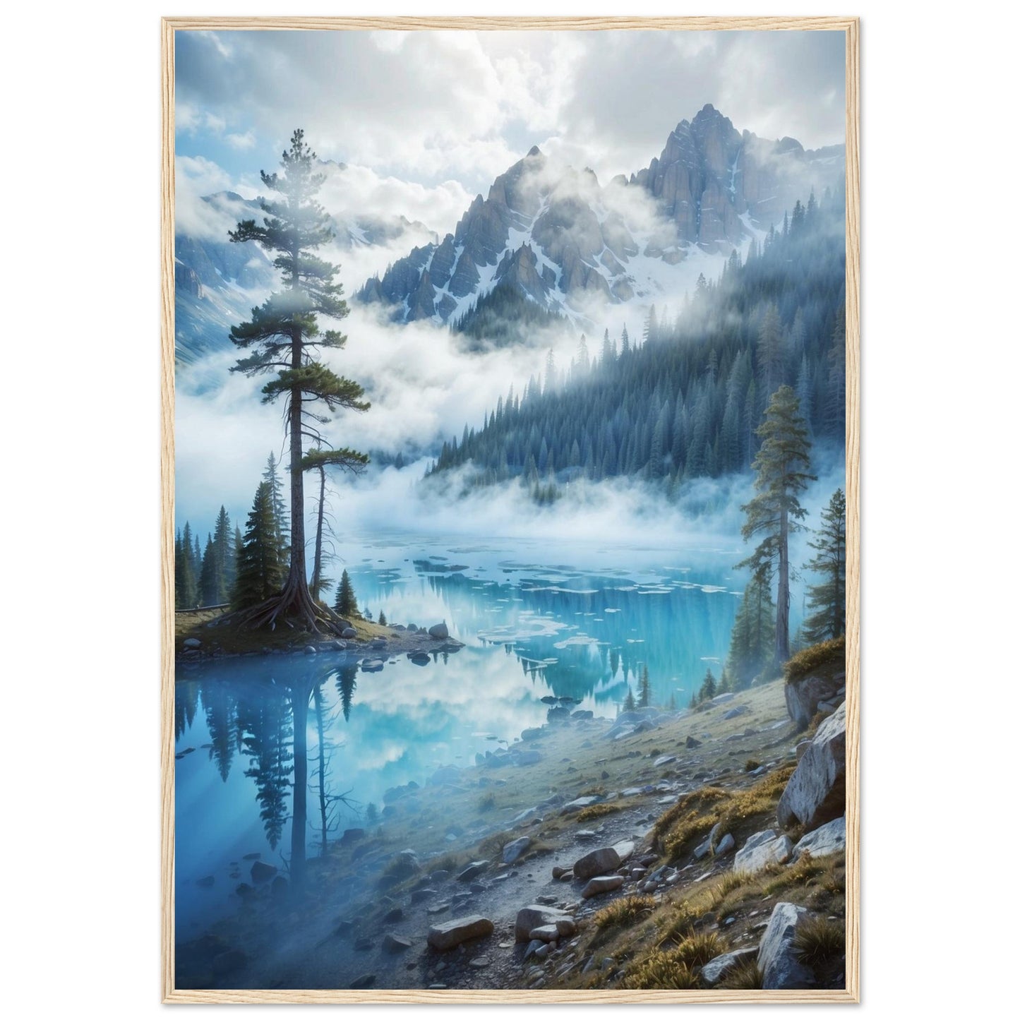 Premium Matte Paper Wooden Framed Poster