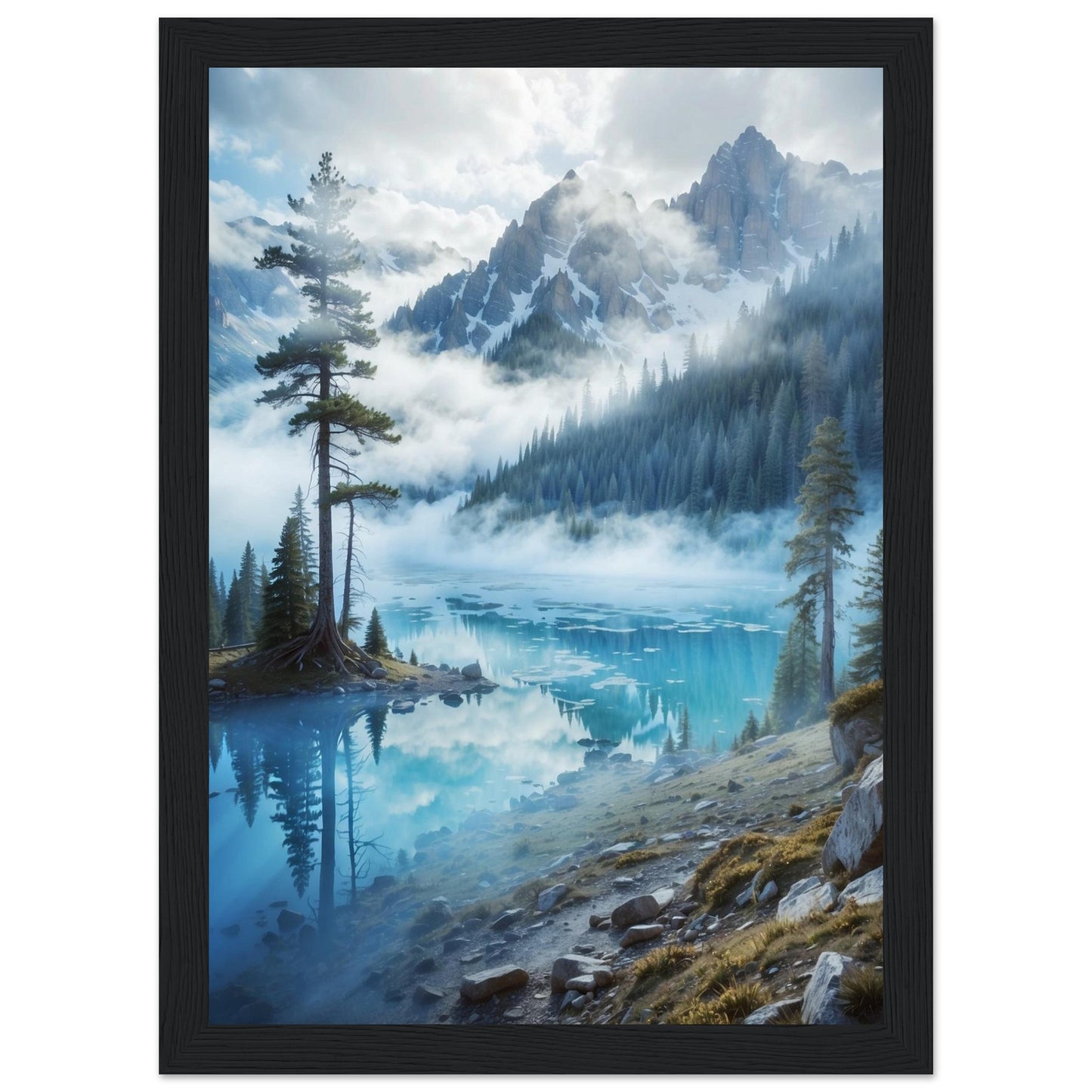Premium Matte Paper Wooden Framed Poster