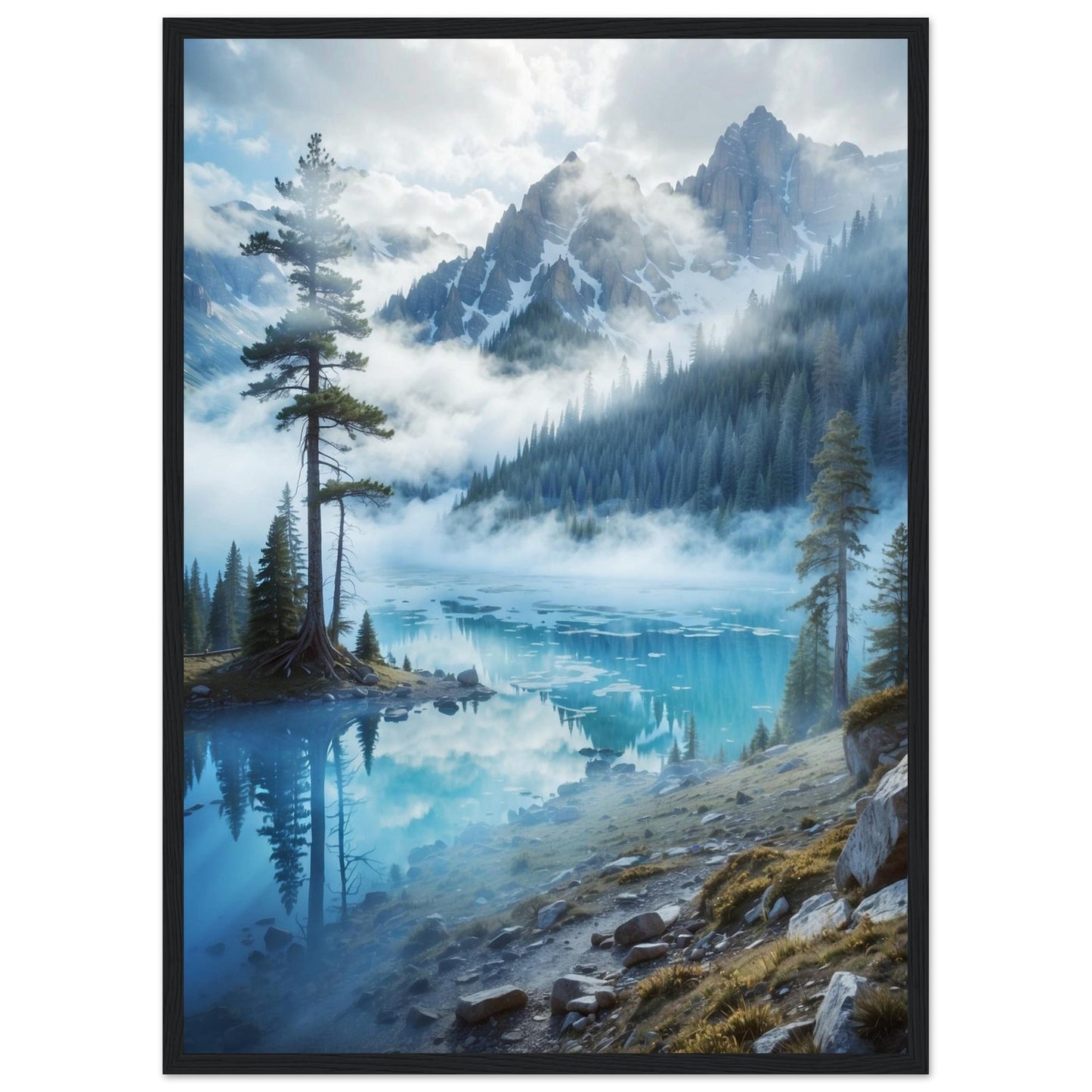 Premium Matte Paper Wooden Framed Poster