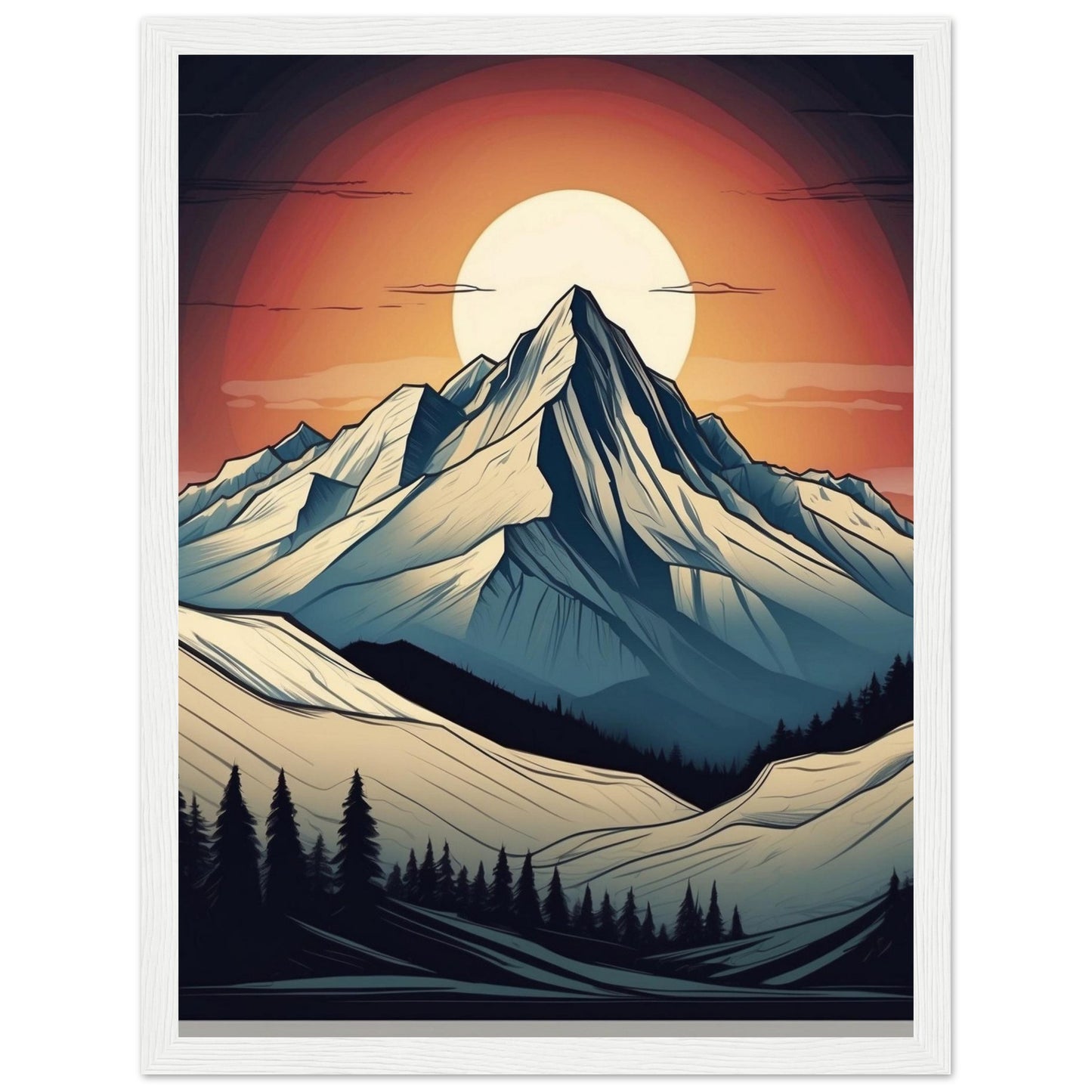 Premium Matte Paper Wooden Framed Poster
