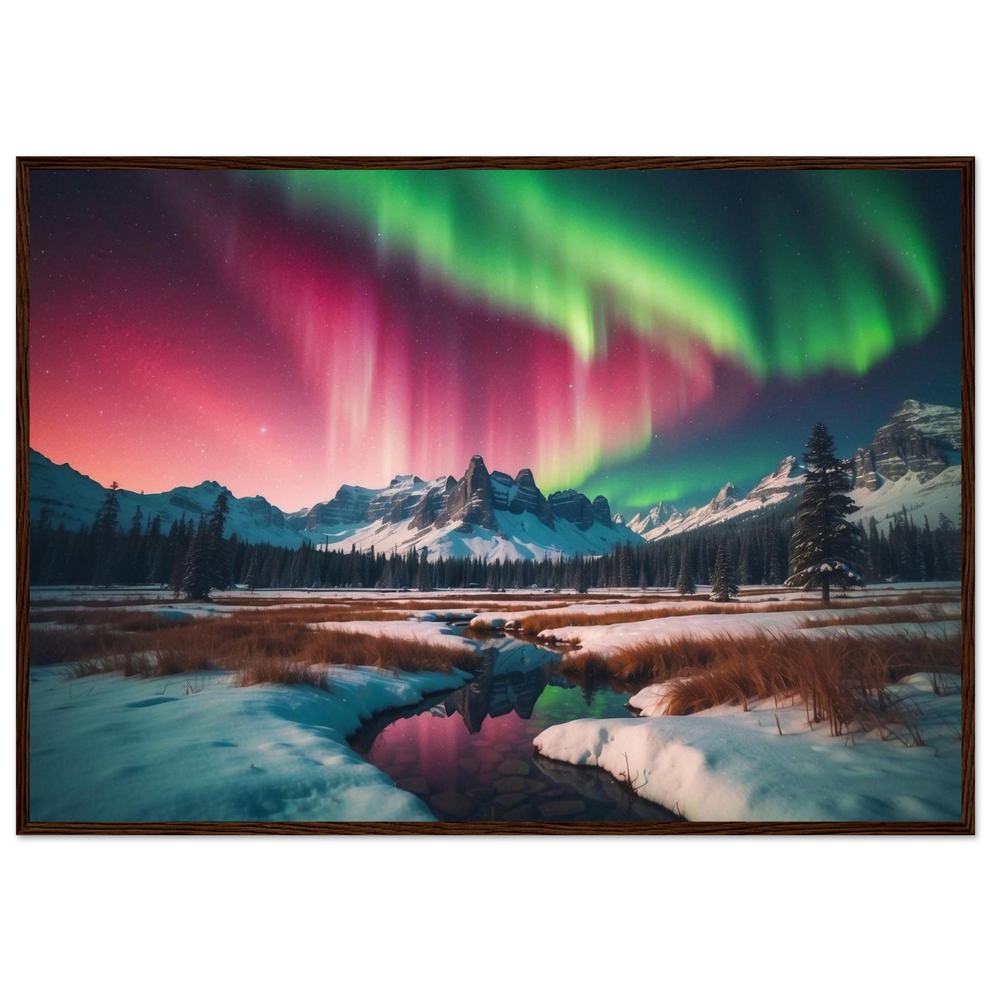 Premium Matte Paper Wooden Framed Poster