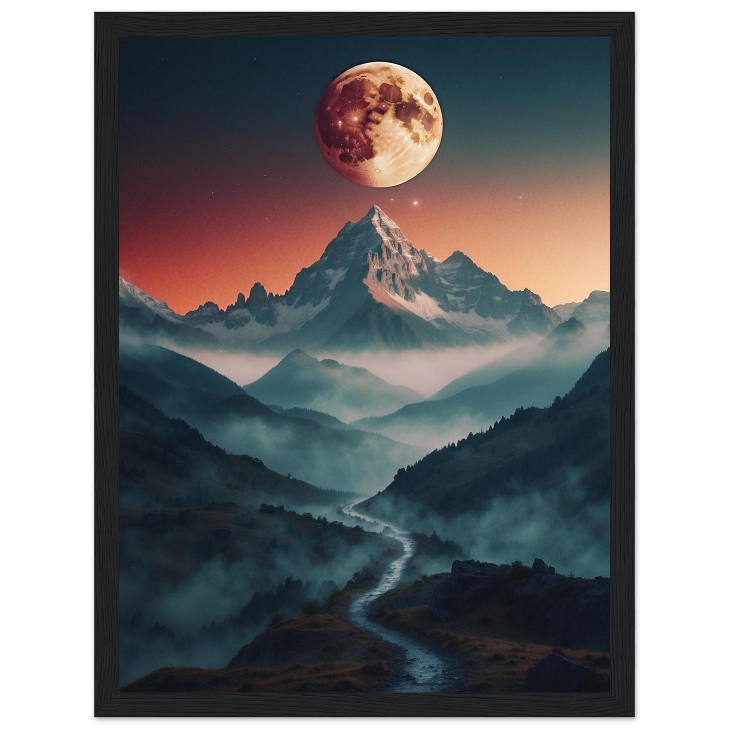 Premium Matte Paper Wooden Framed Poster