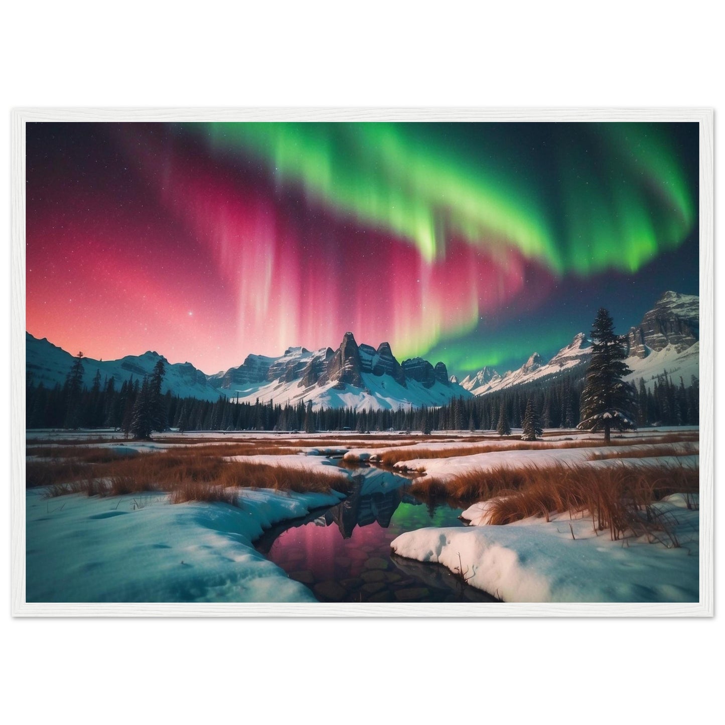 Premium Matte Paper Wooden Framed Poster