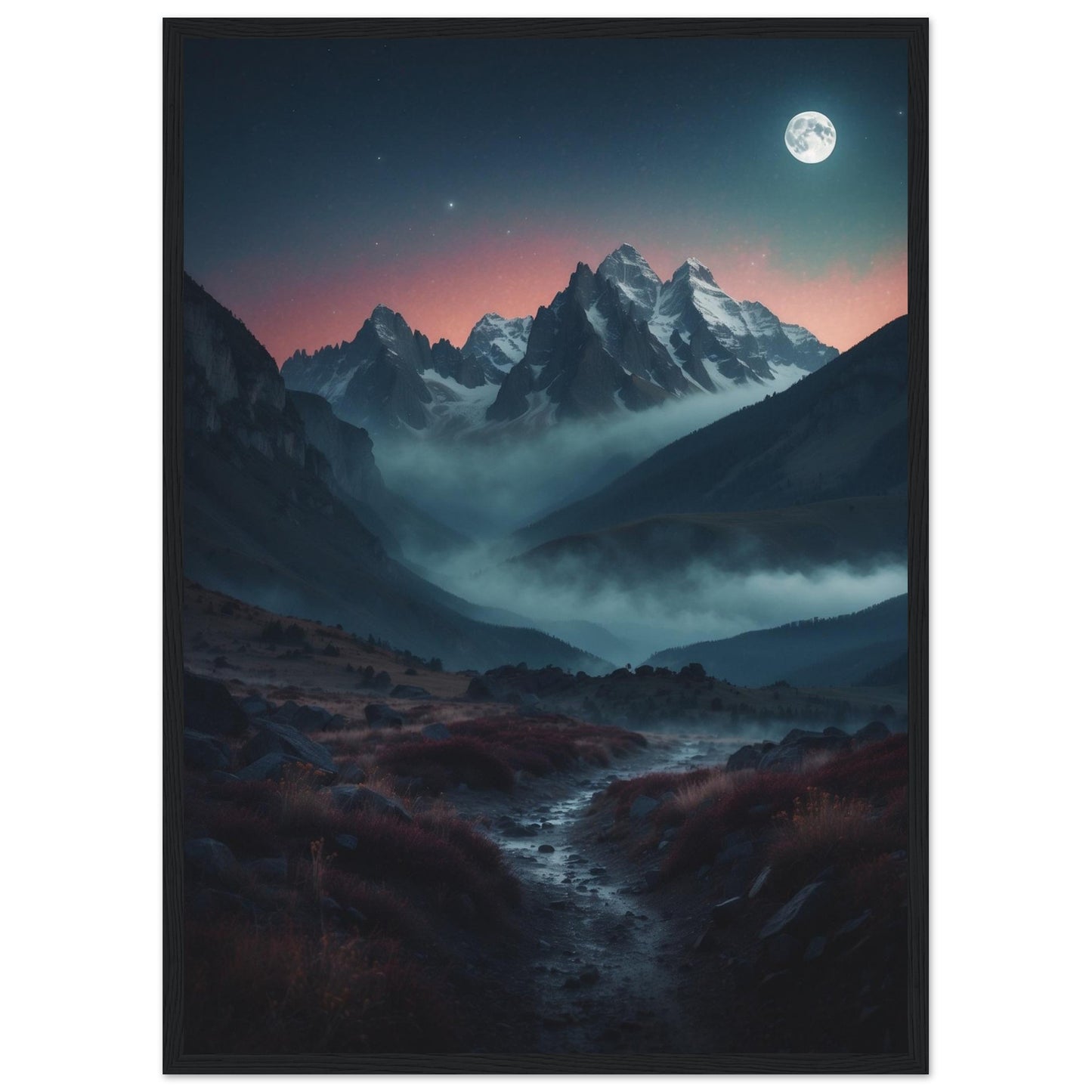 Premium Matte Paper Wooden Framed Poster