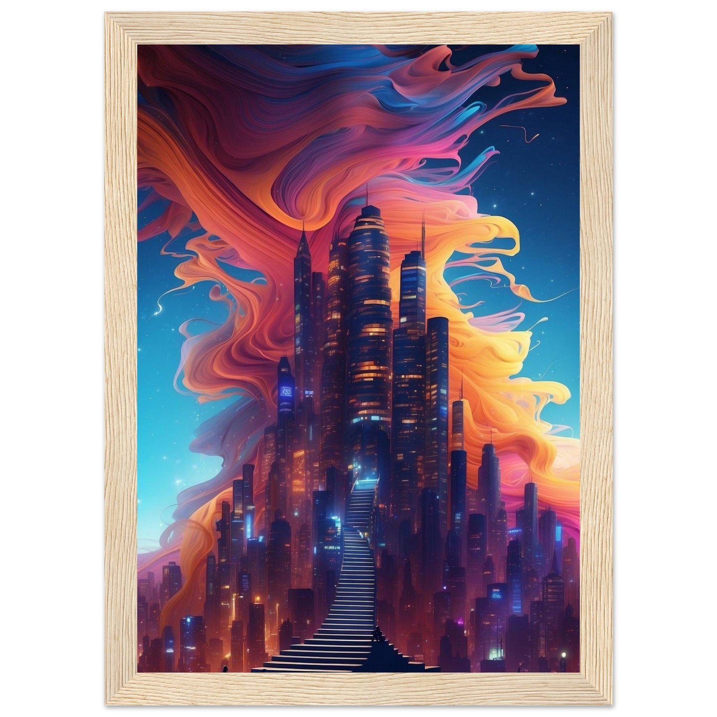 Premium Matte Paper Wooden Framed Poster