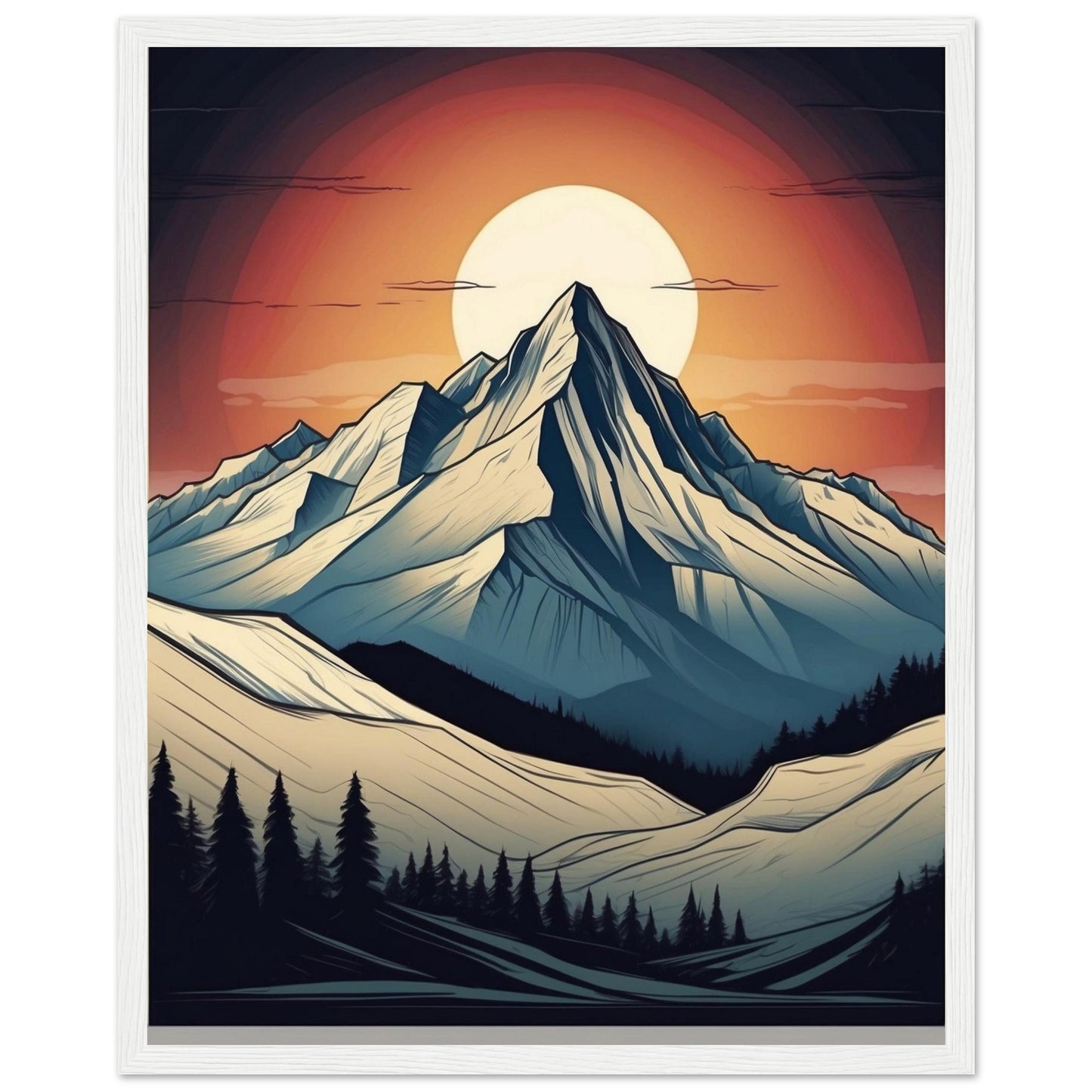 Premium Matte Paper Wooden Framed Poster