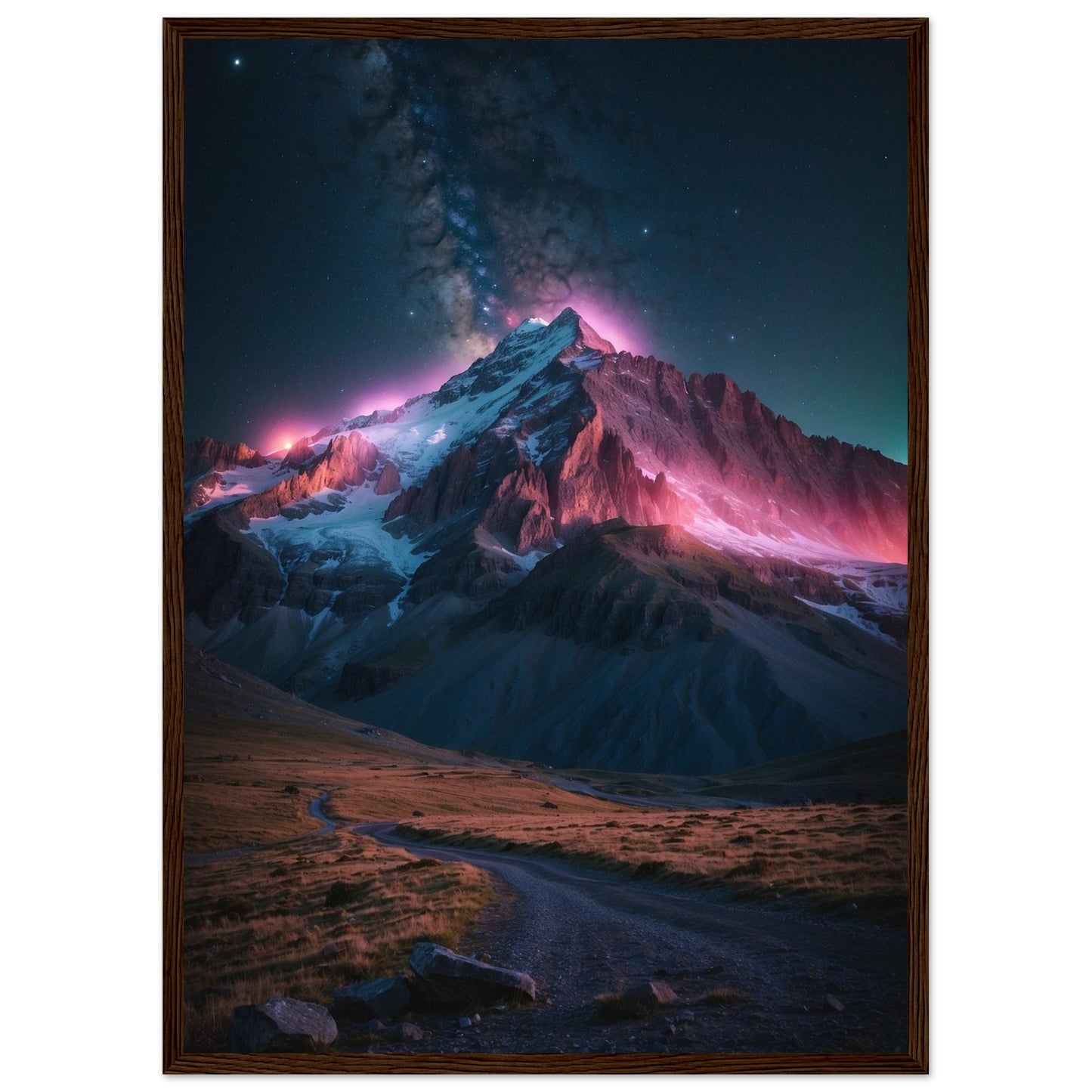 Premium Matte Paper Wooden Framed Poster