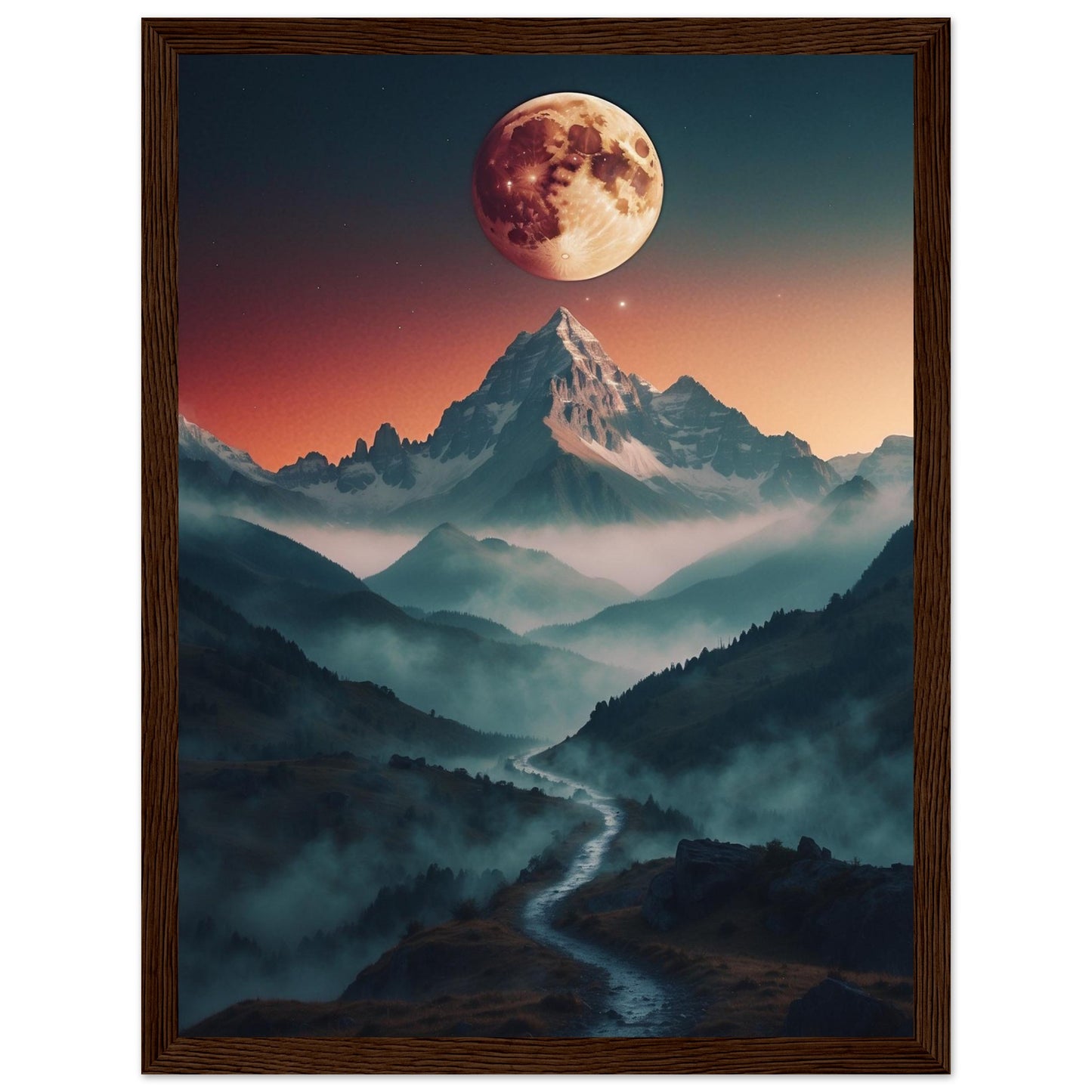 Premium Matte Paper Wooden Framed Poster