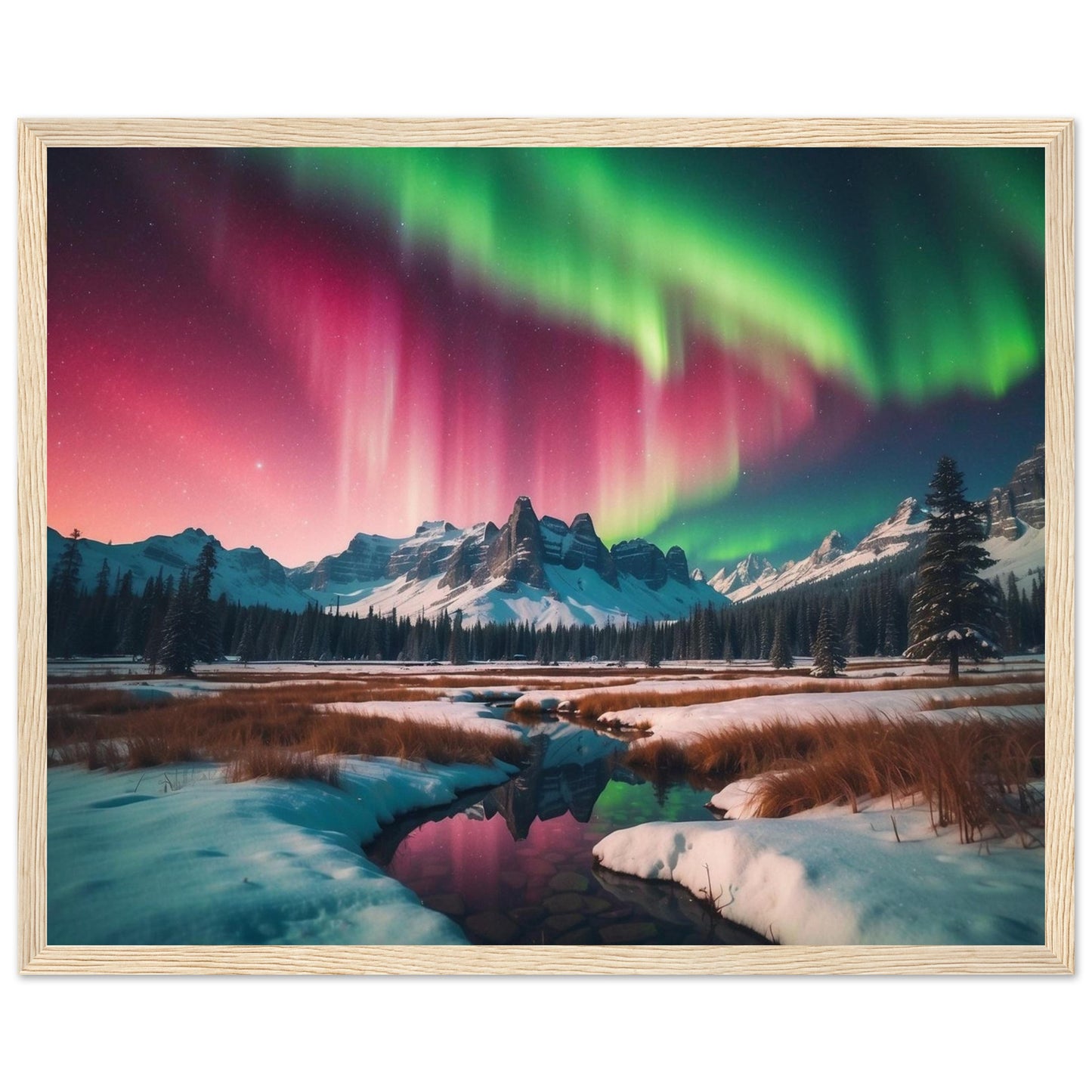 Premium Matte Paper Wooden Framed Poster