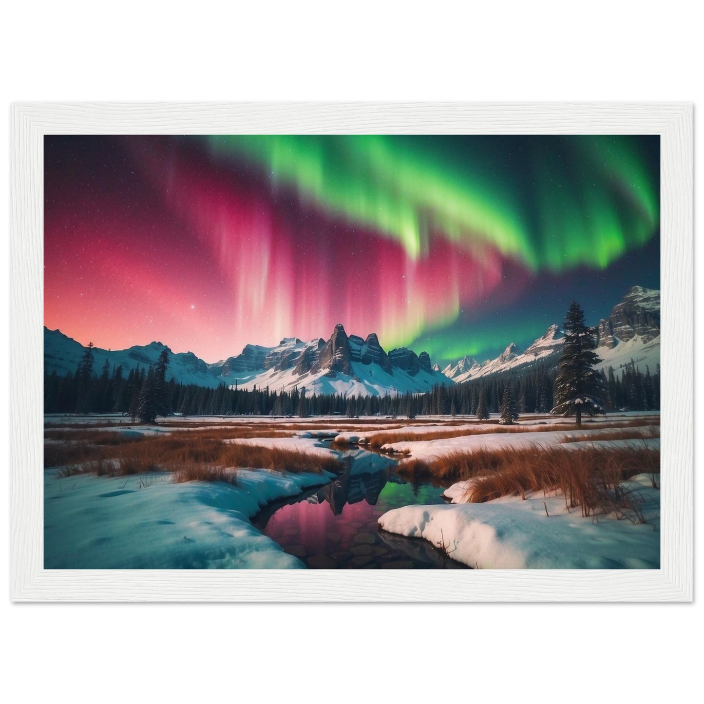 Premium Matte Paper Wooden Framed Poster