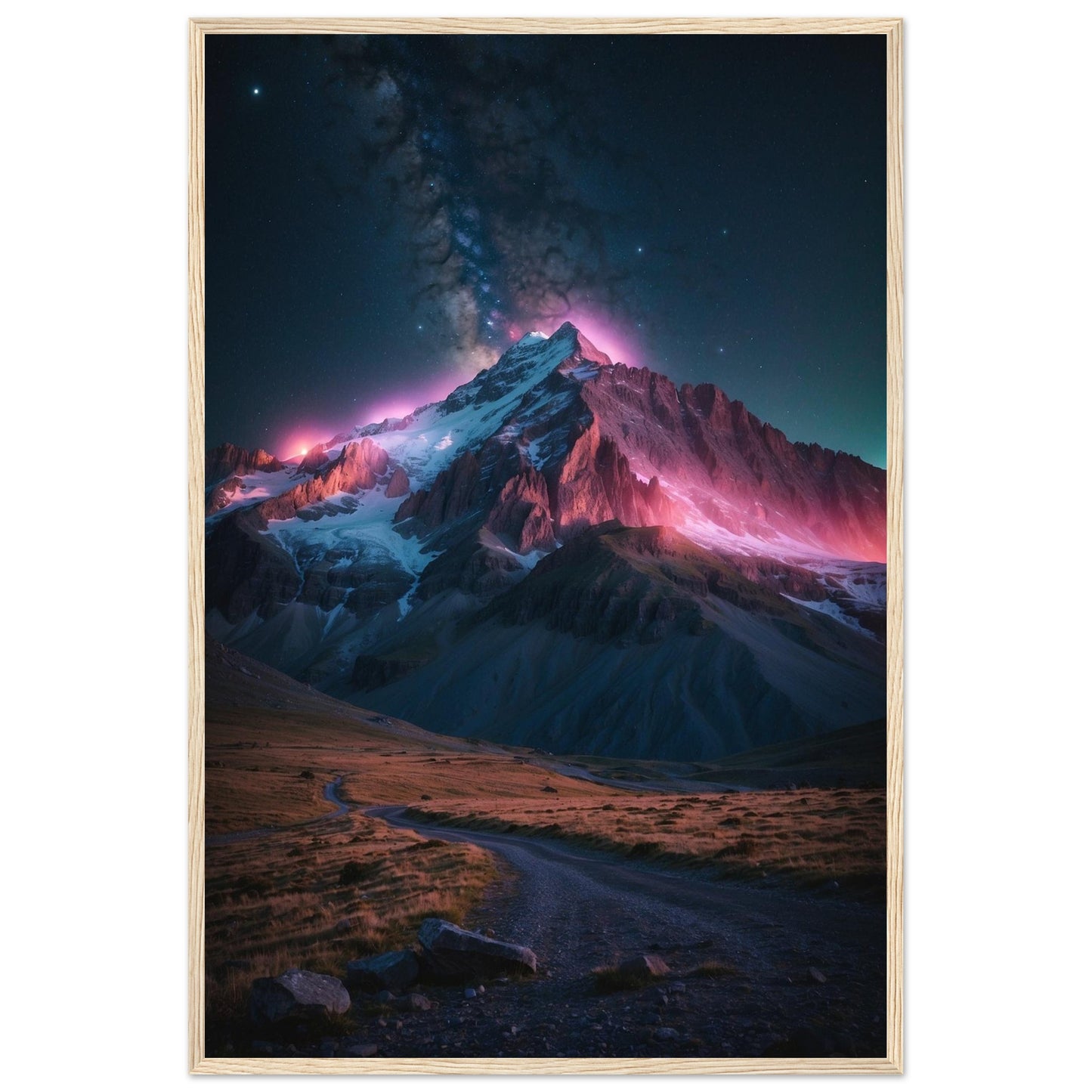 Premium Matte Paper Wooden Framed Poster