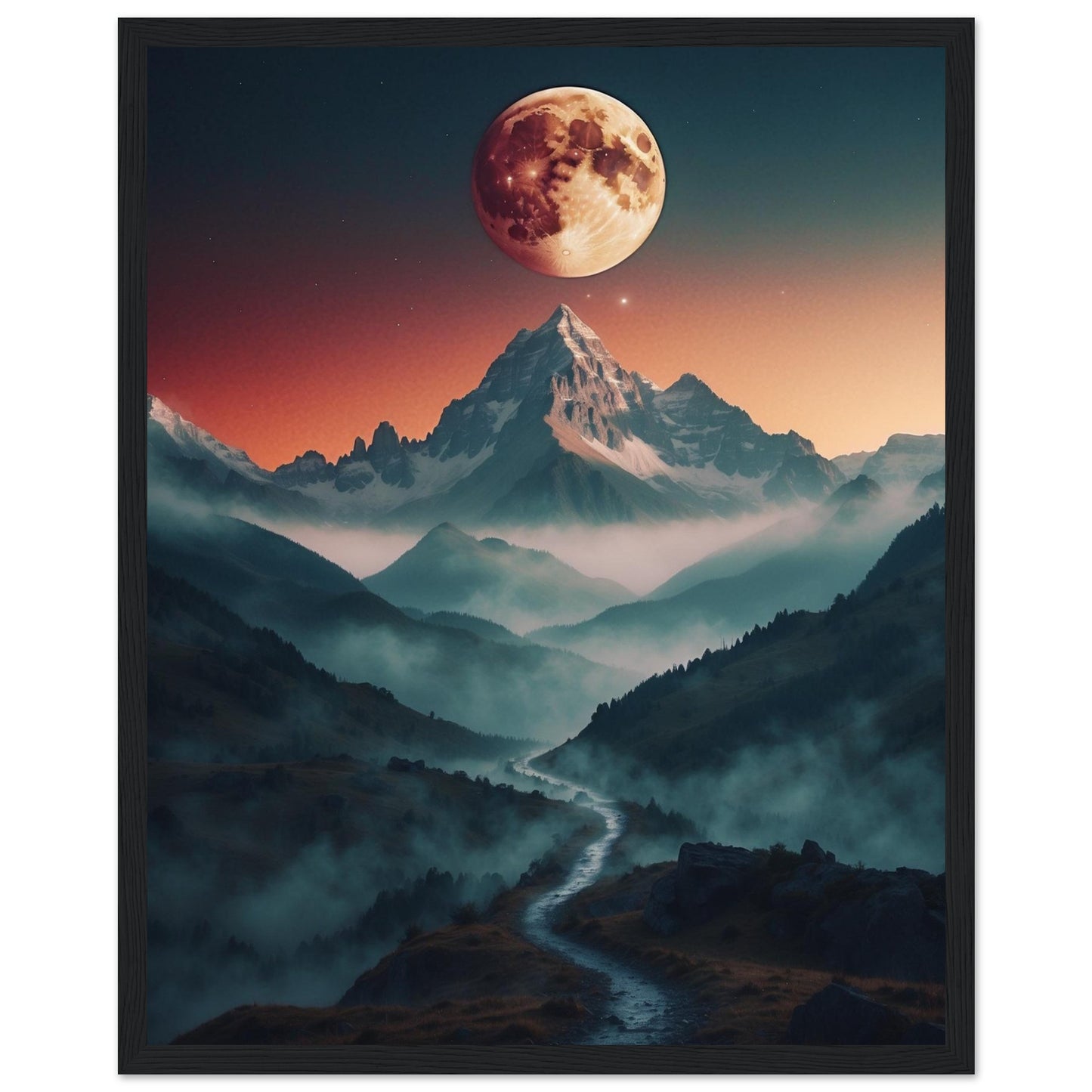 Premium Matte Paper Wooden Framed Poster