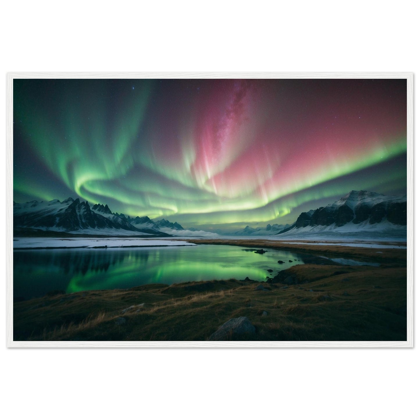 Premium Matte Paper Wooden Framed Poster