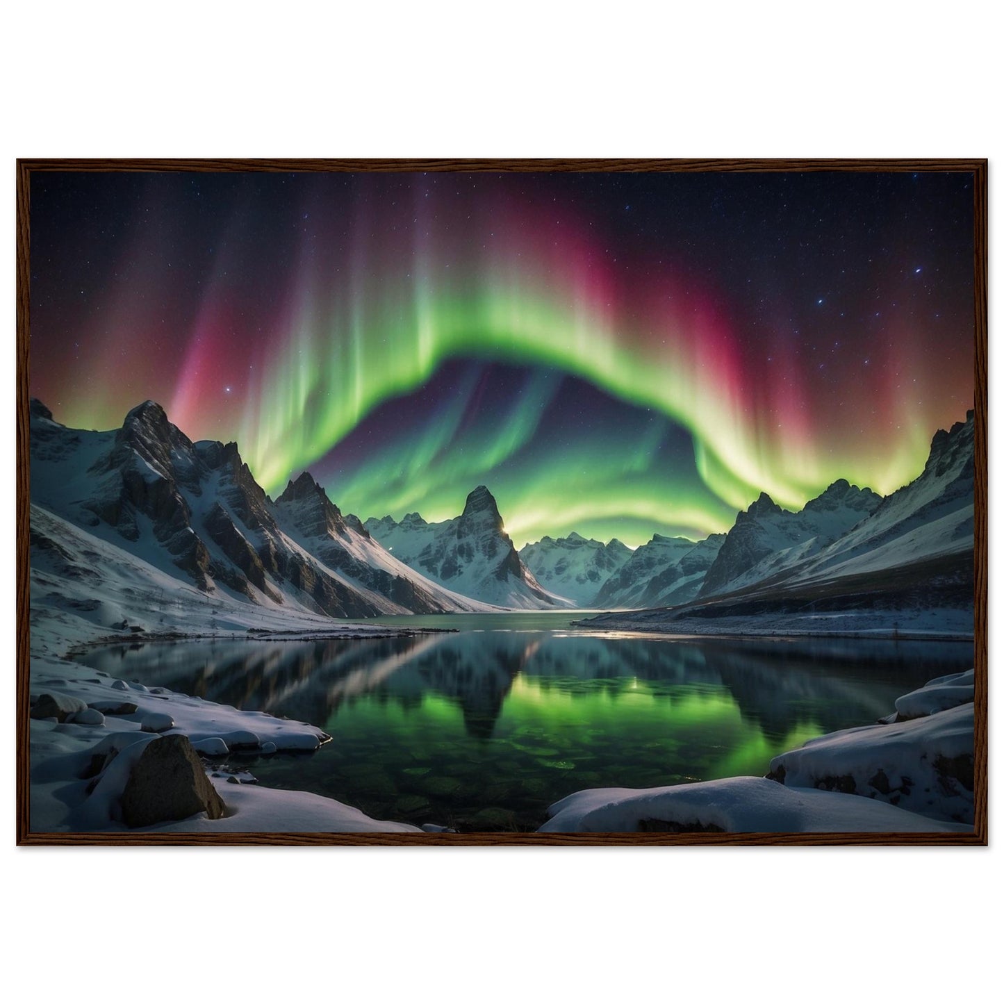 Premium Matte Paper Wooden Framed Poster