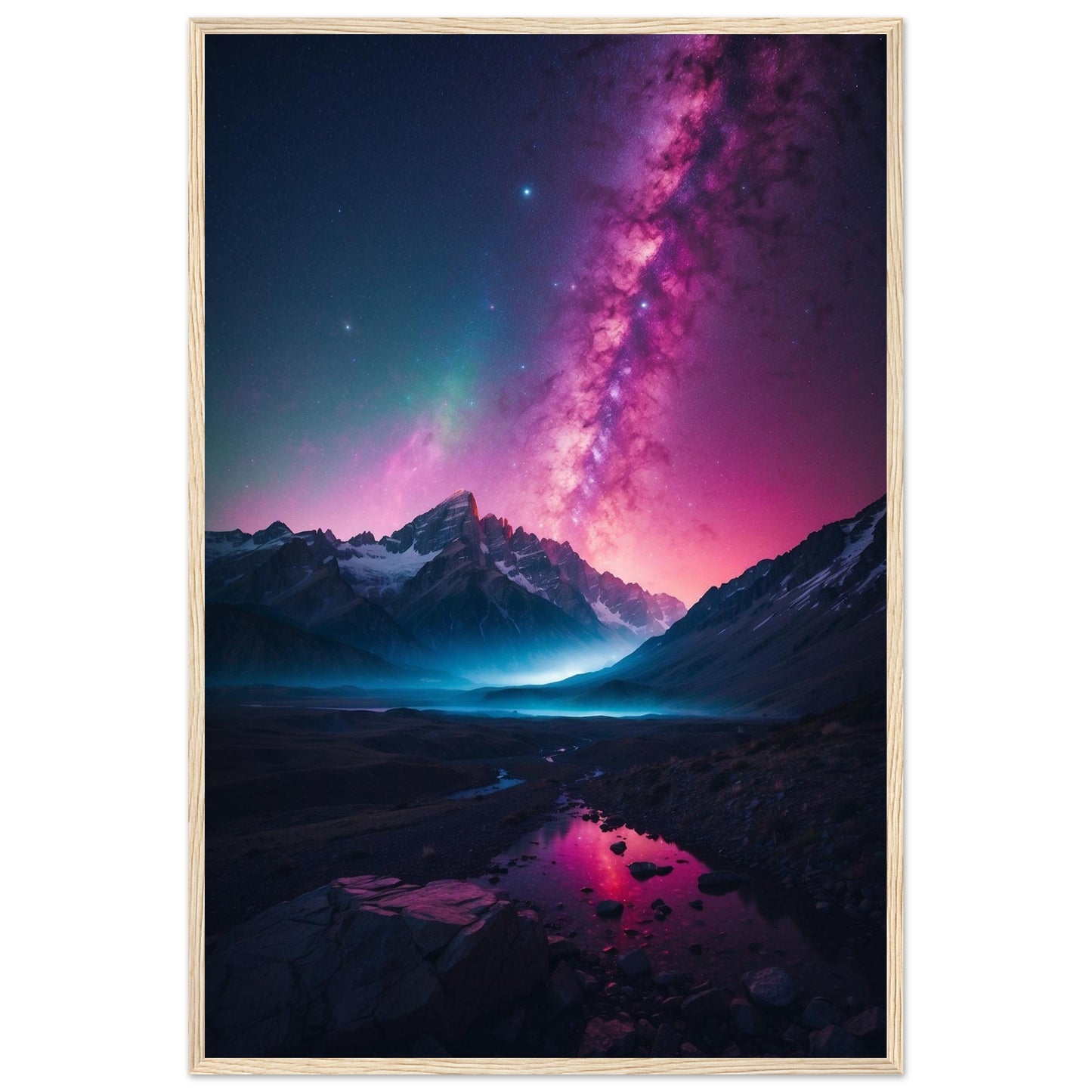 Premium Matte Paper Wooden Framed Poster