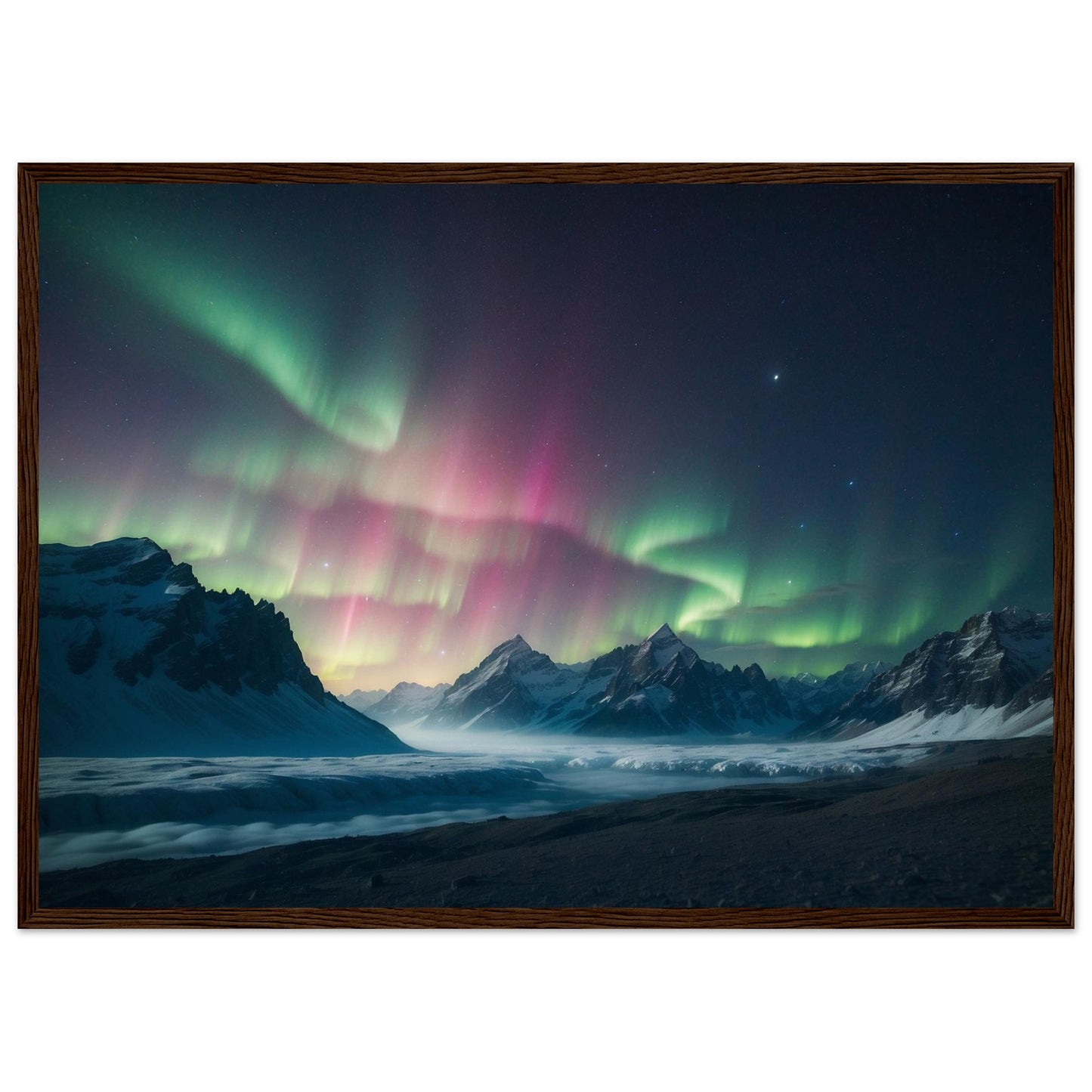 Premium Matte Paper Wooden Framed Poster