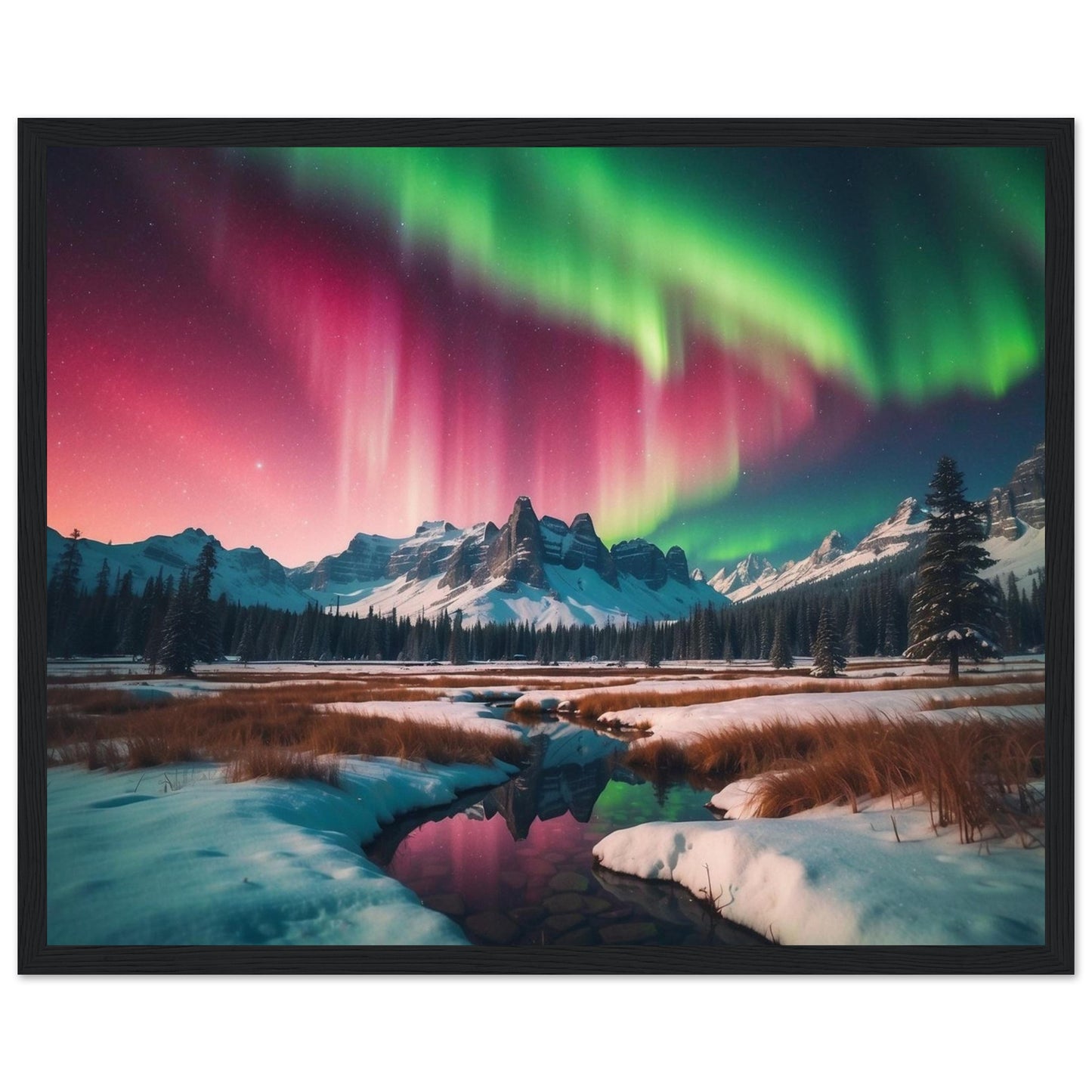Premium Matte Paper Wooden Framed Poster