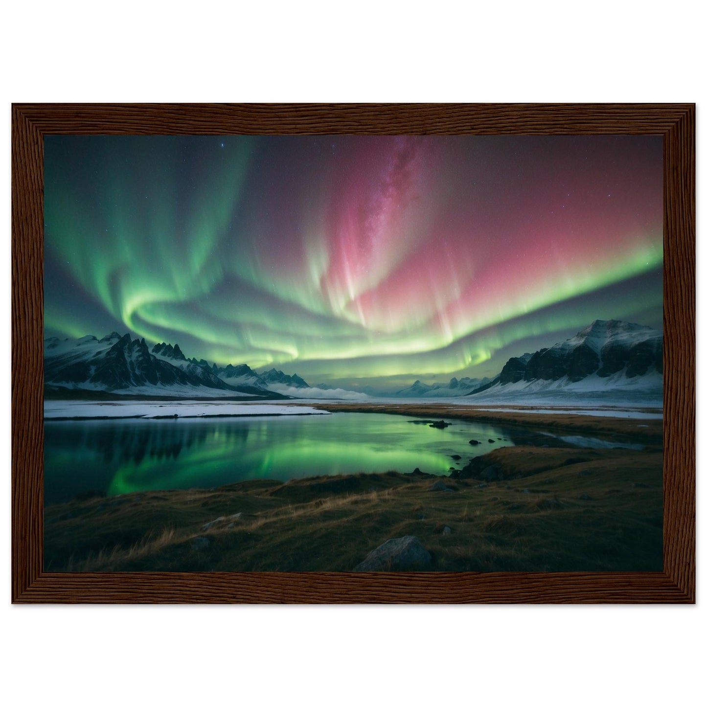 Premium Matte Paper Wooden Framed Poster