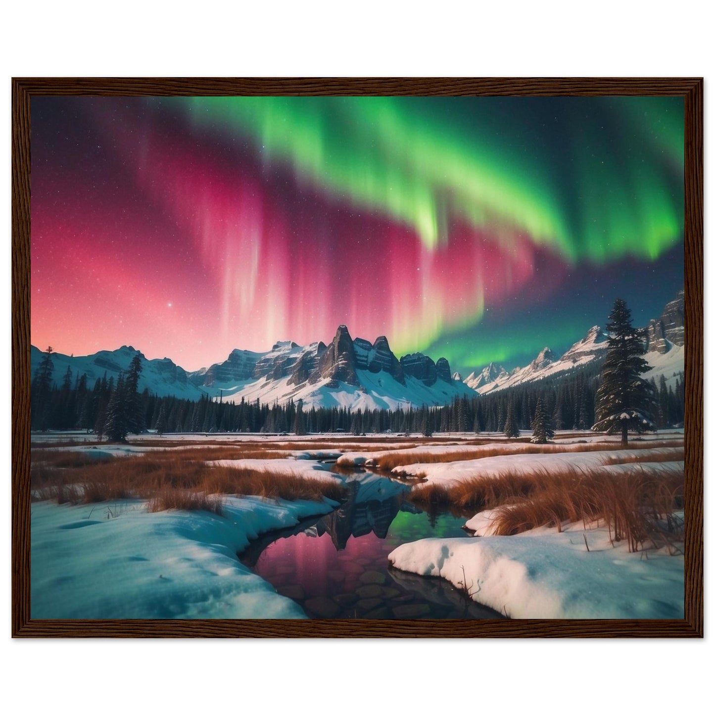 Premium Matte Paper Wooden Framed Poster