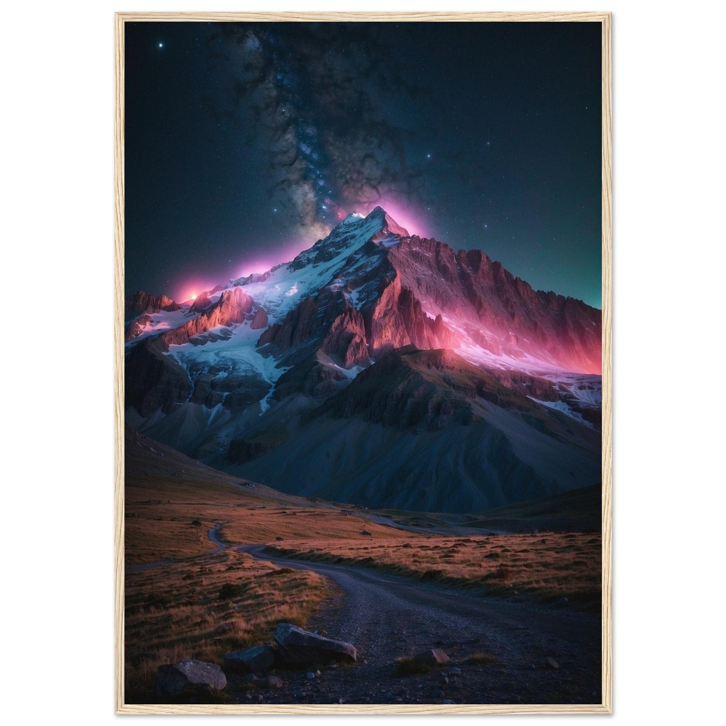 Premium Matte Paper Wooden Framed Poster