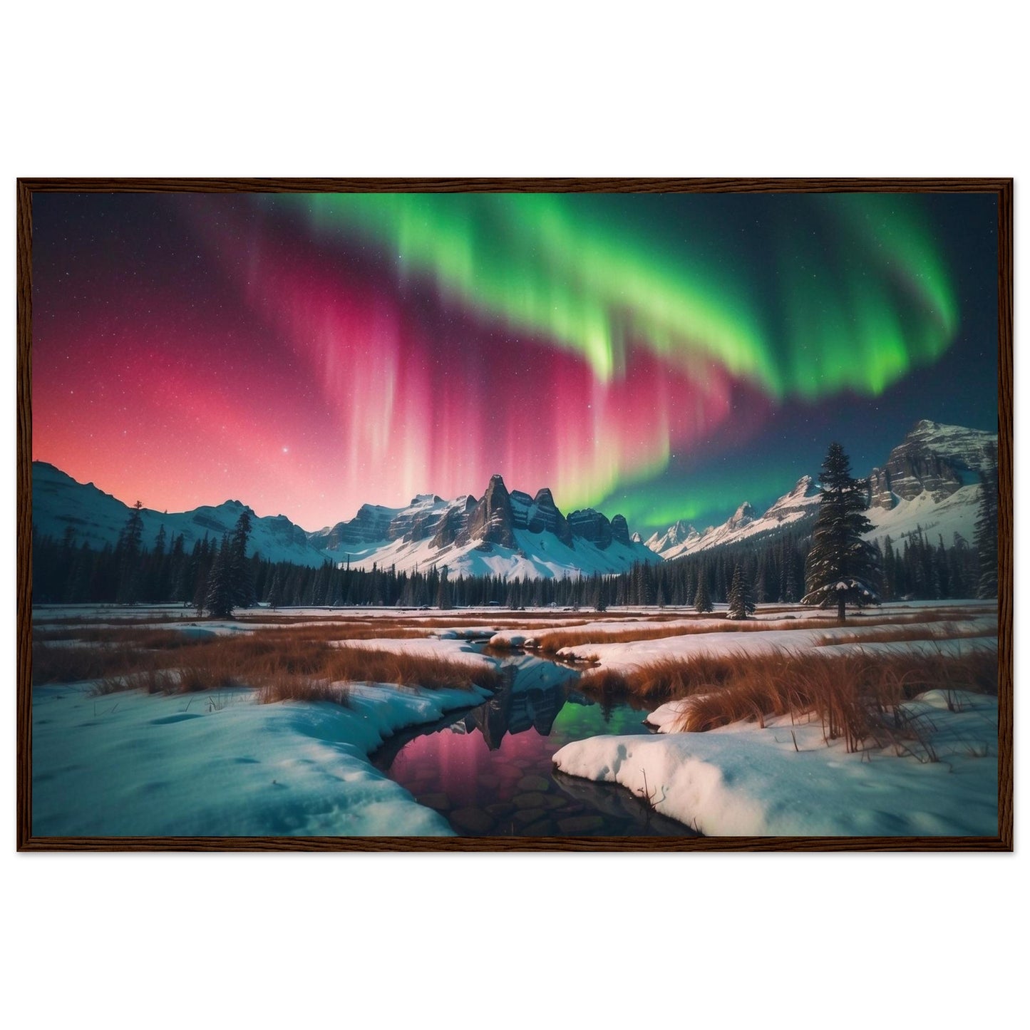 Premium Matte Paper Wooden Framed Poster