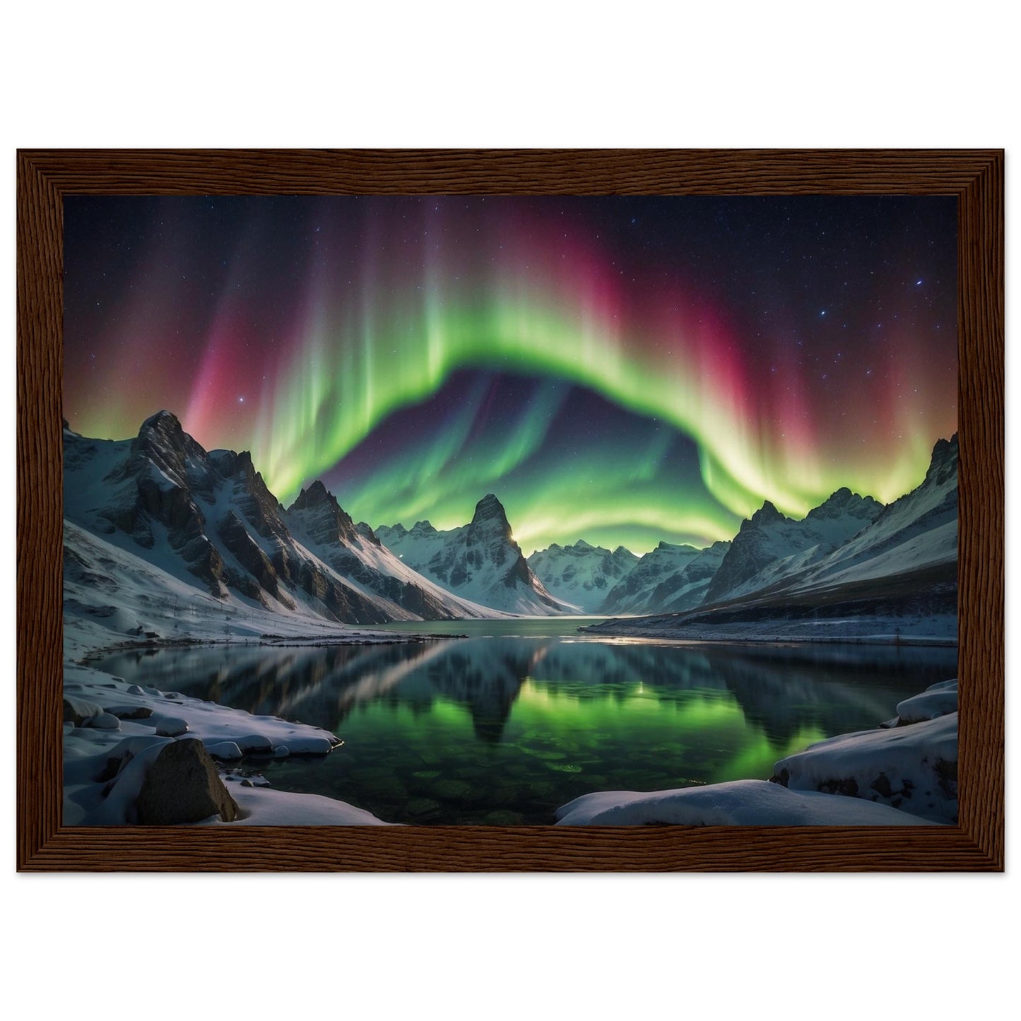 Premium Matte Paper Wooden Framed Poster