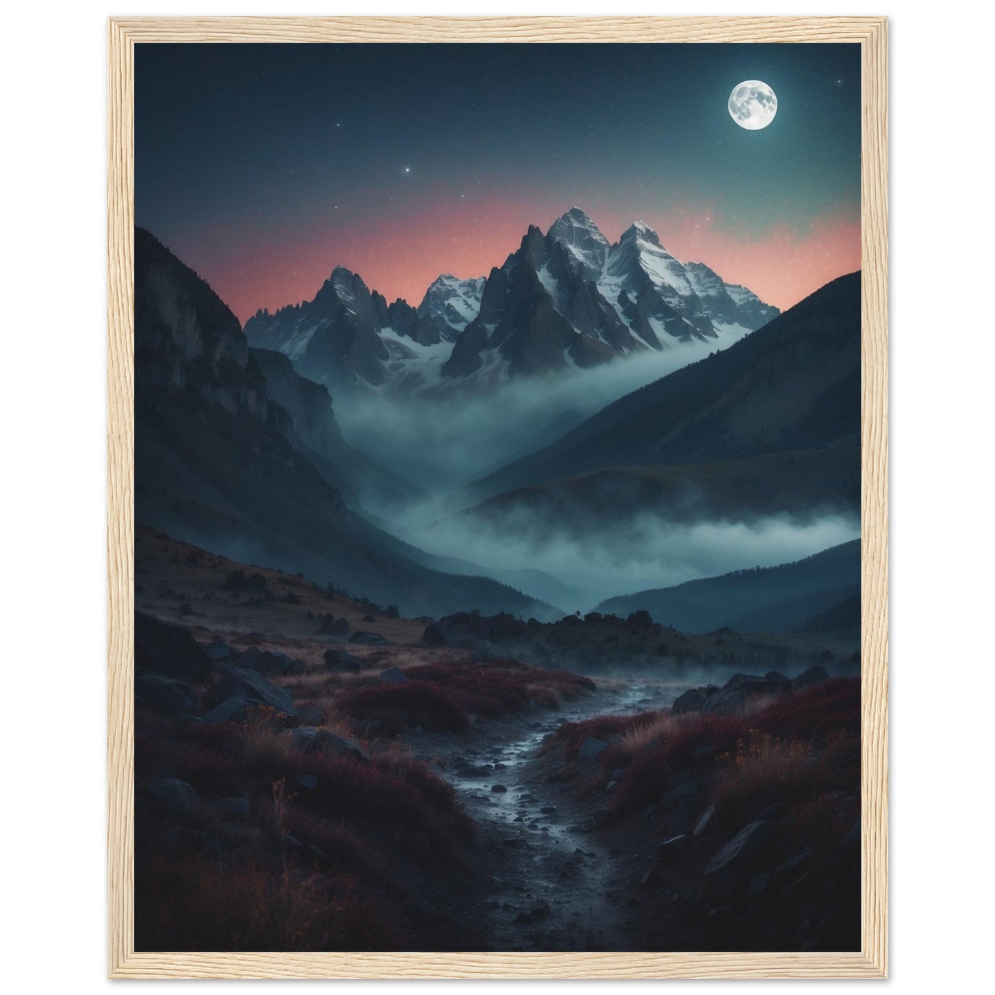 Premium Matte Paper Wooden Framed Poster
