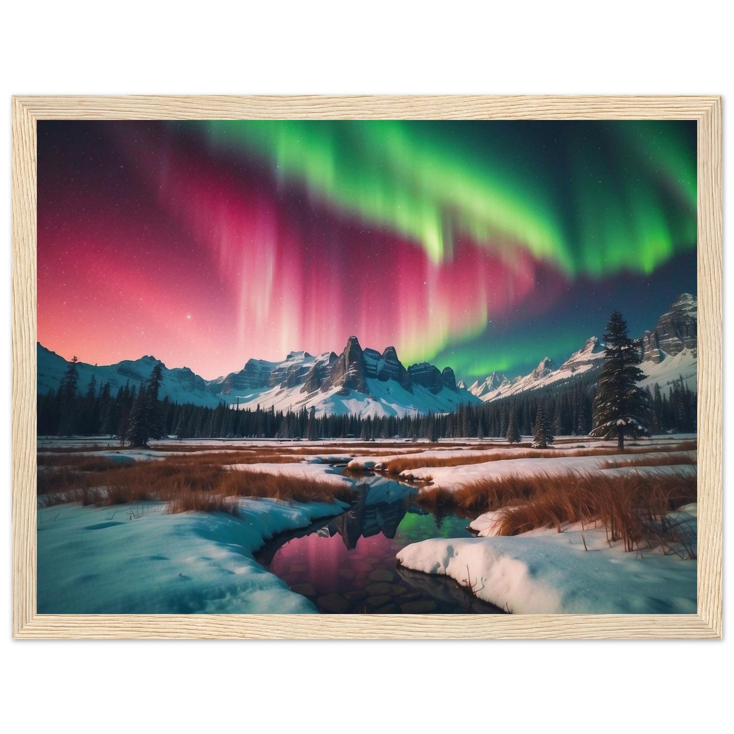 Premium Matte Paper Wooden Framed Poster