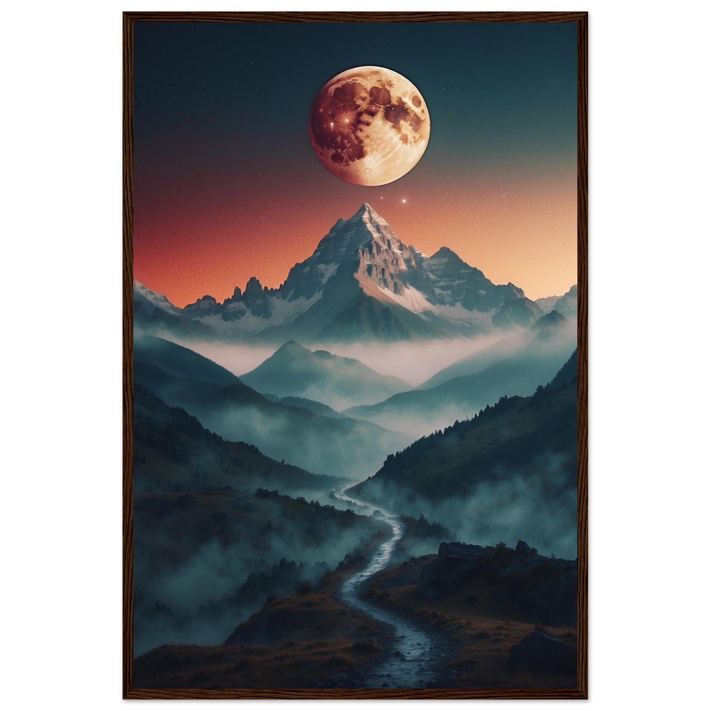 Premium Matte Paper Wooden Framed Poster