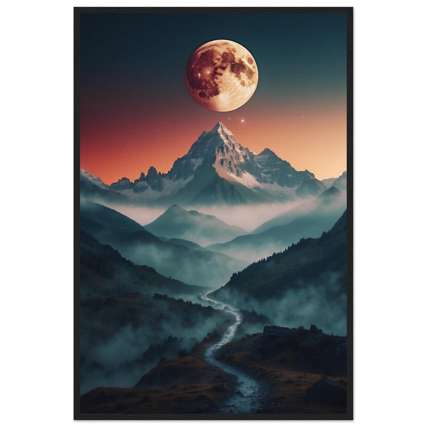Premium Matte Paper Wooden Framed Poster