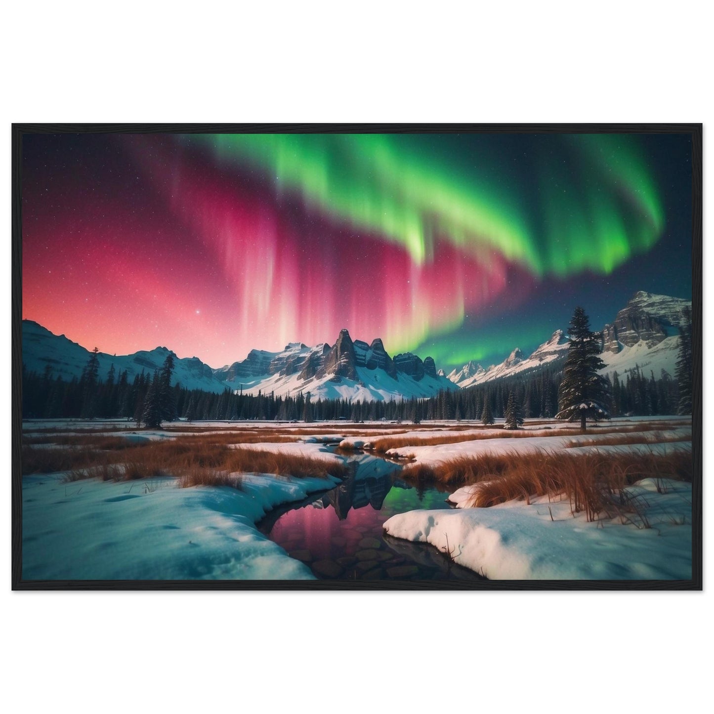 Premium Matte Paper Wooden Framed Poster