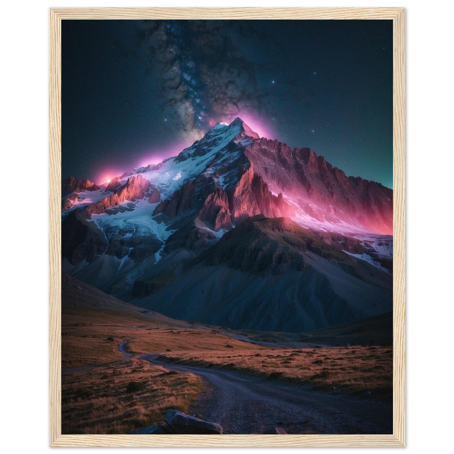 Premium Matte Paper Wooden Framed Poster