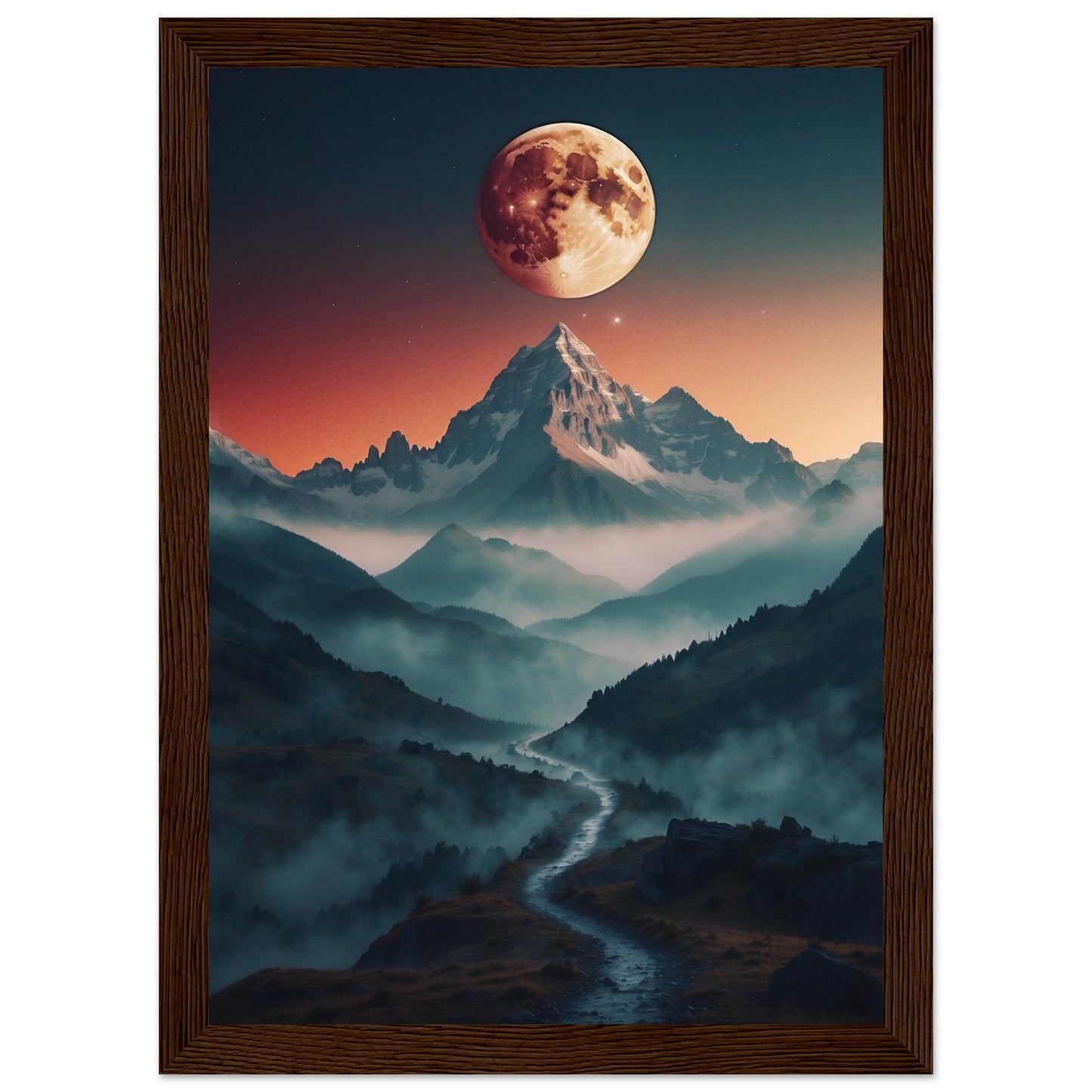 Premium Matte Paper Wooden Framed Poster