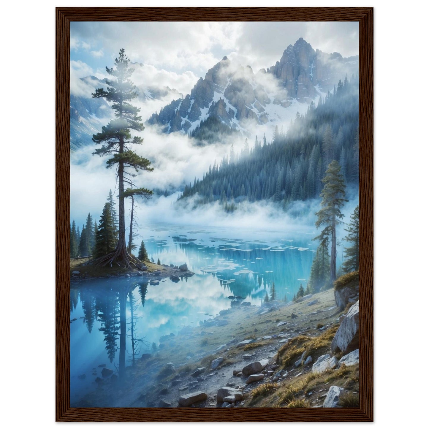 Premium Matte Paper Wooden Framed Poster