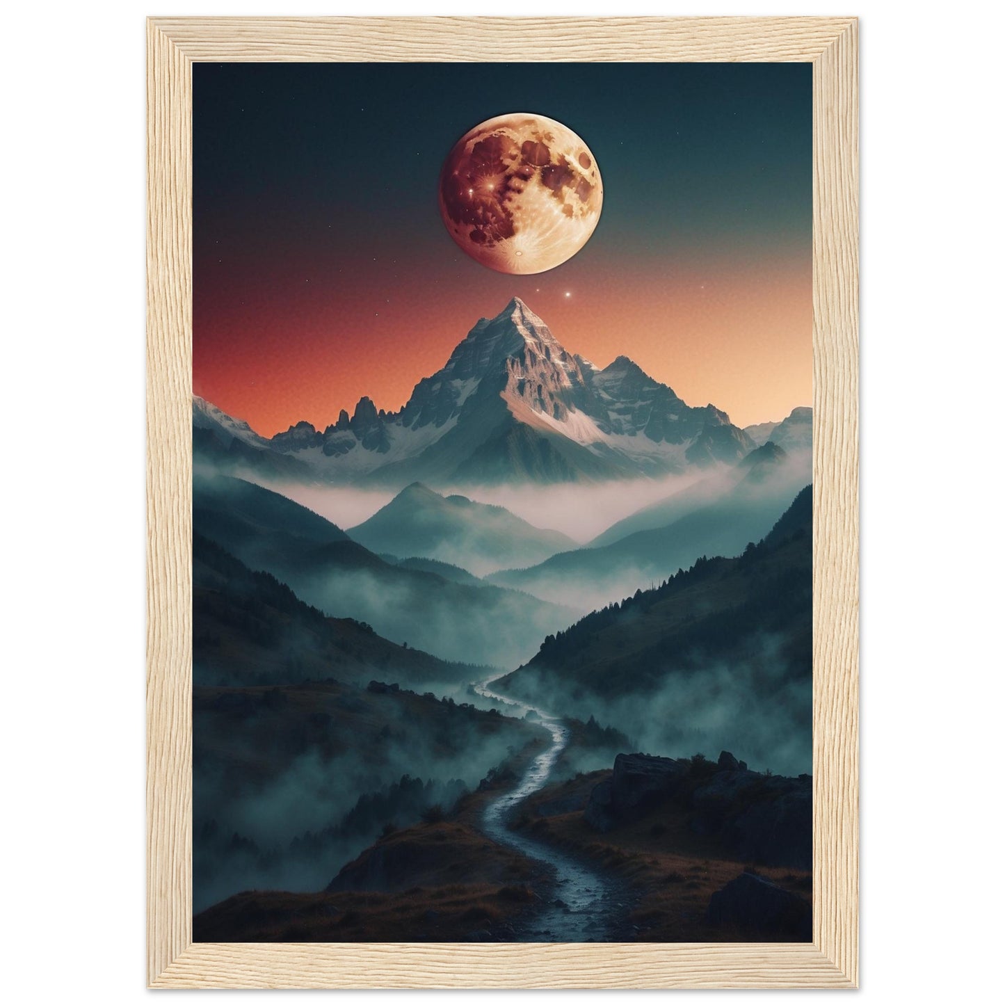 Premium Matte Paper Wooden Framed Poster