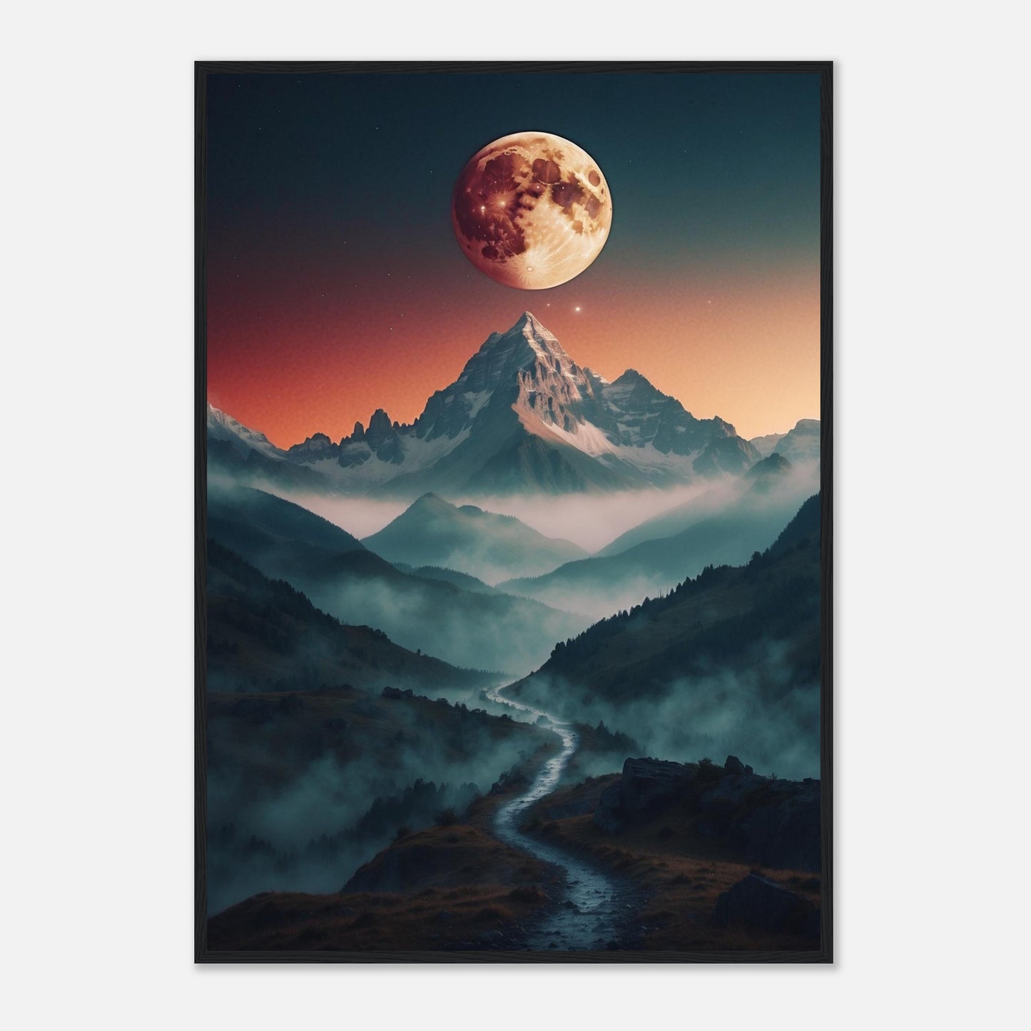 Premium Matte Paper Wooden Framed Poster