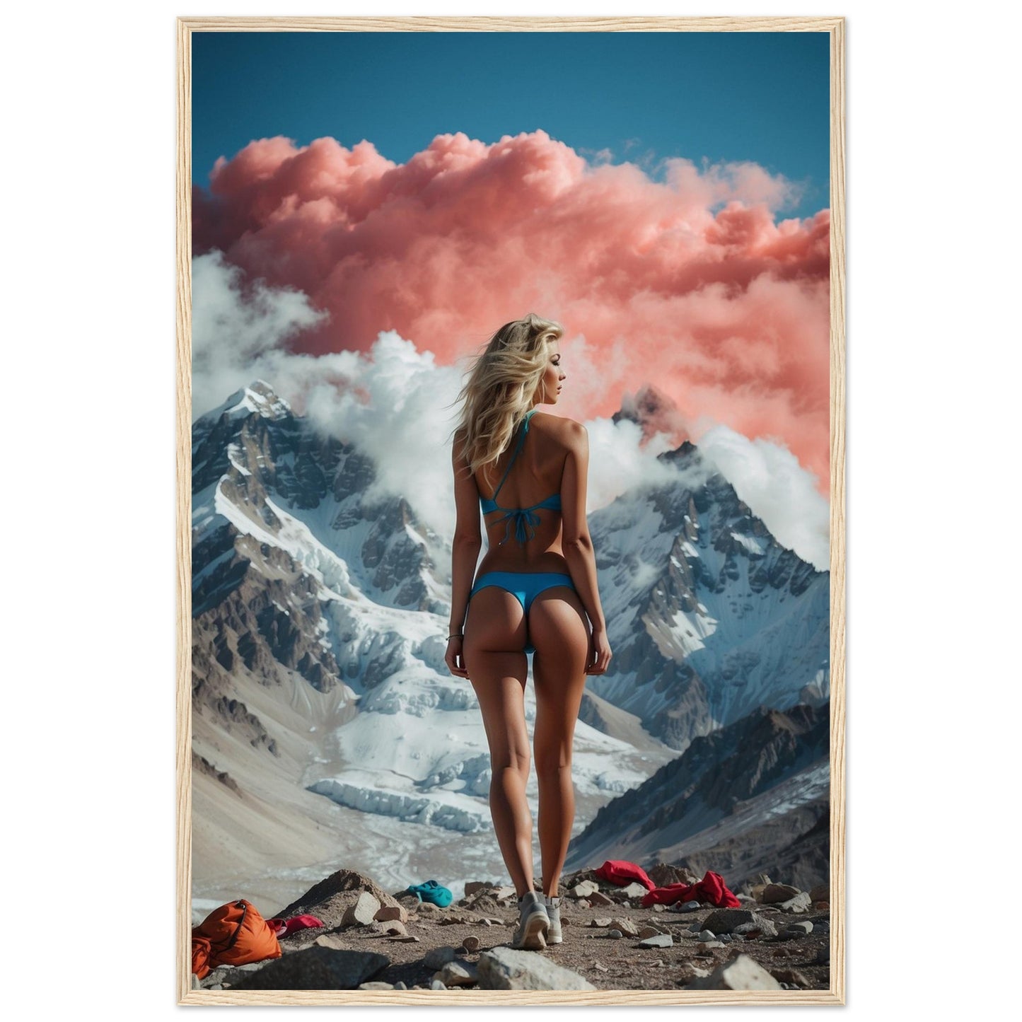 Premium Matte Paper Wooden Framed Poster